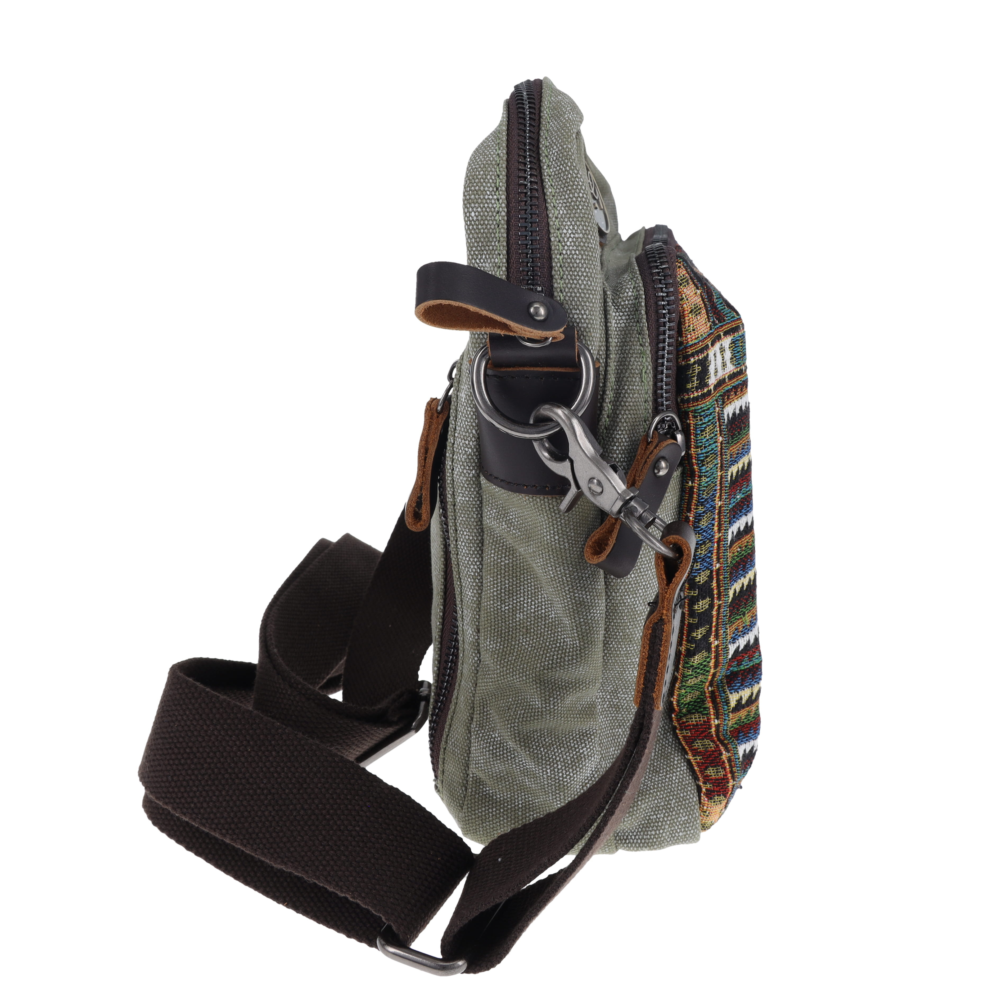 FabiGun Conceal Carry Washed Green Canvas and Brocade SM3993G View 4