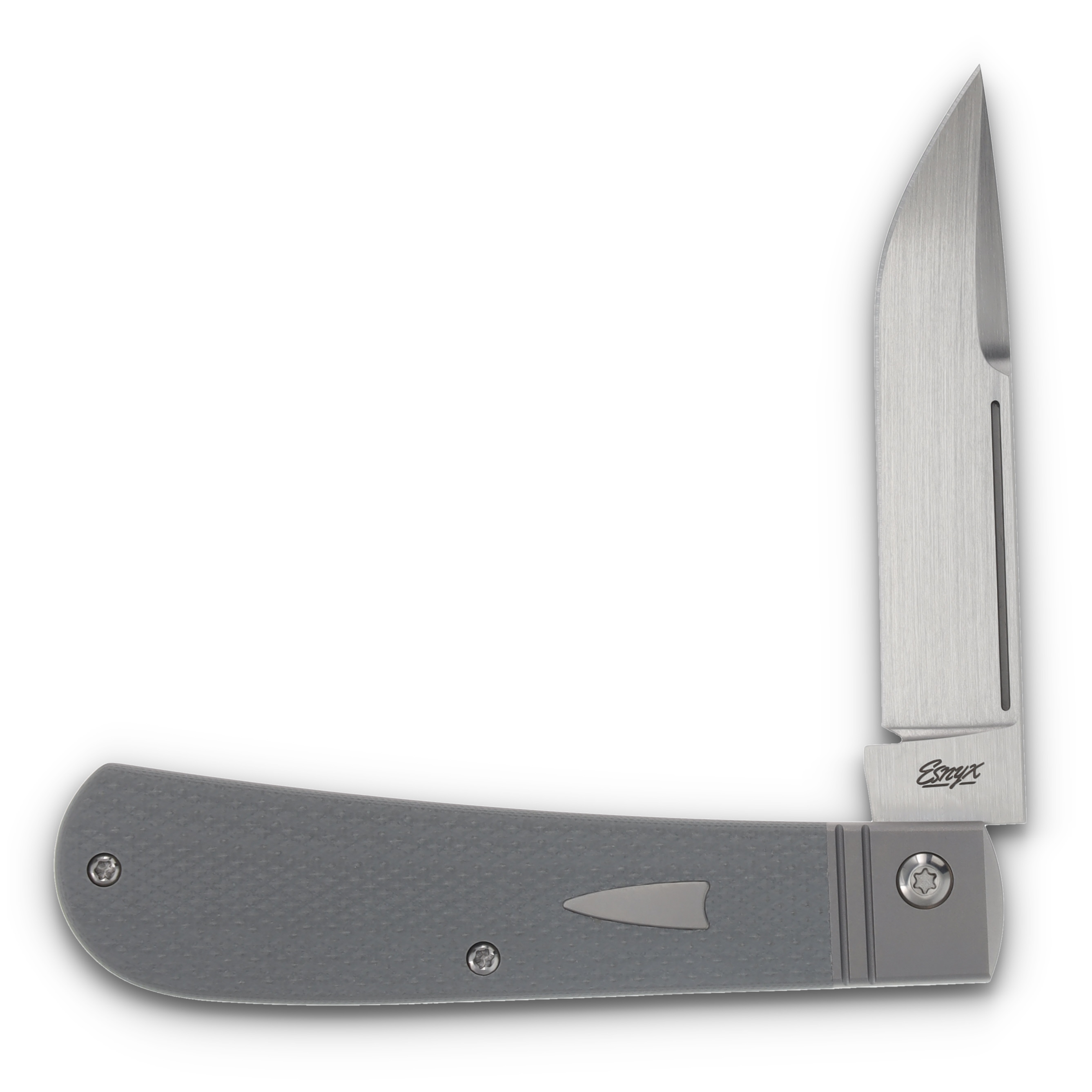 ESNYX Silver Line Tarpon Pocket Knife Gray ESN-TARSJ-63 View 1