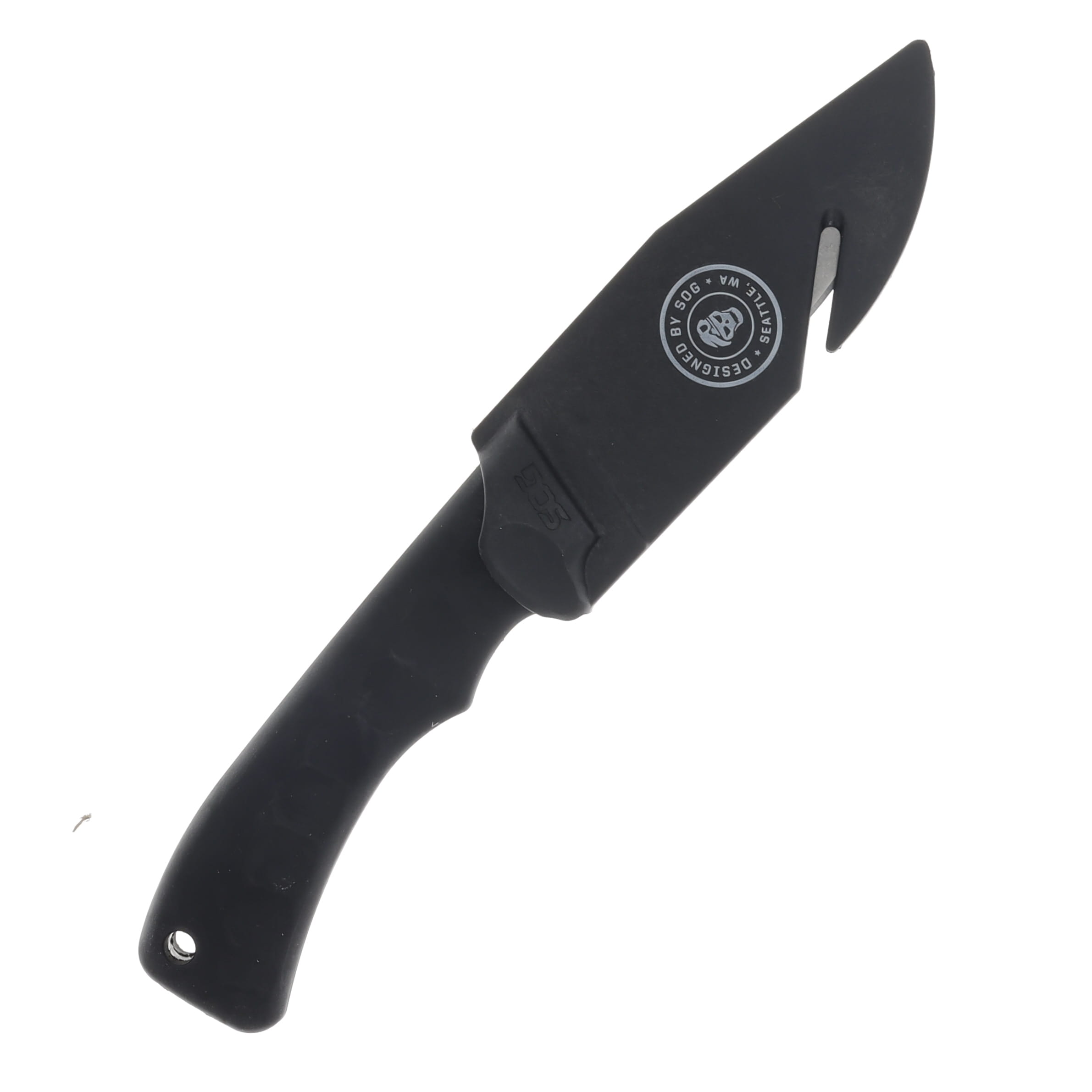 SOG Knives Ace Fixed Blade 3.8in Plain Stonewash Clip Point SOGACE1001CP View 3
