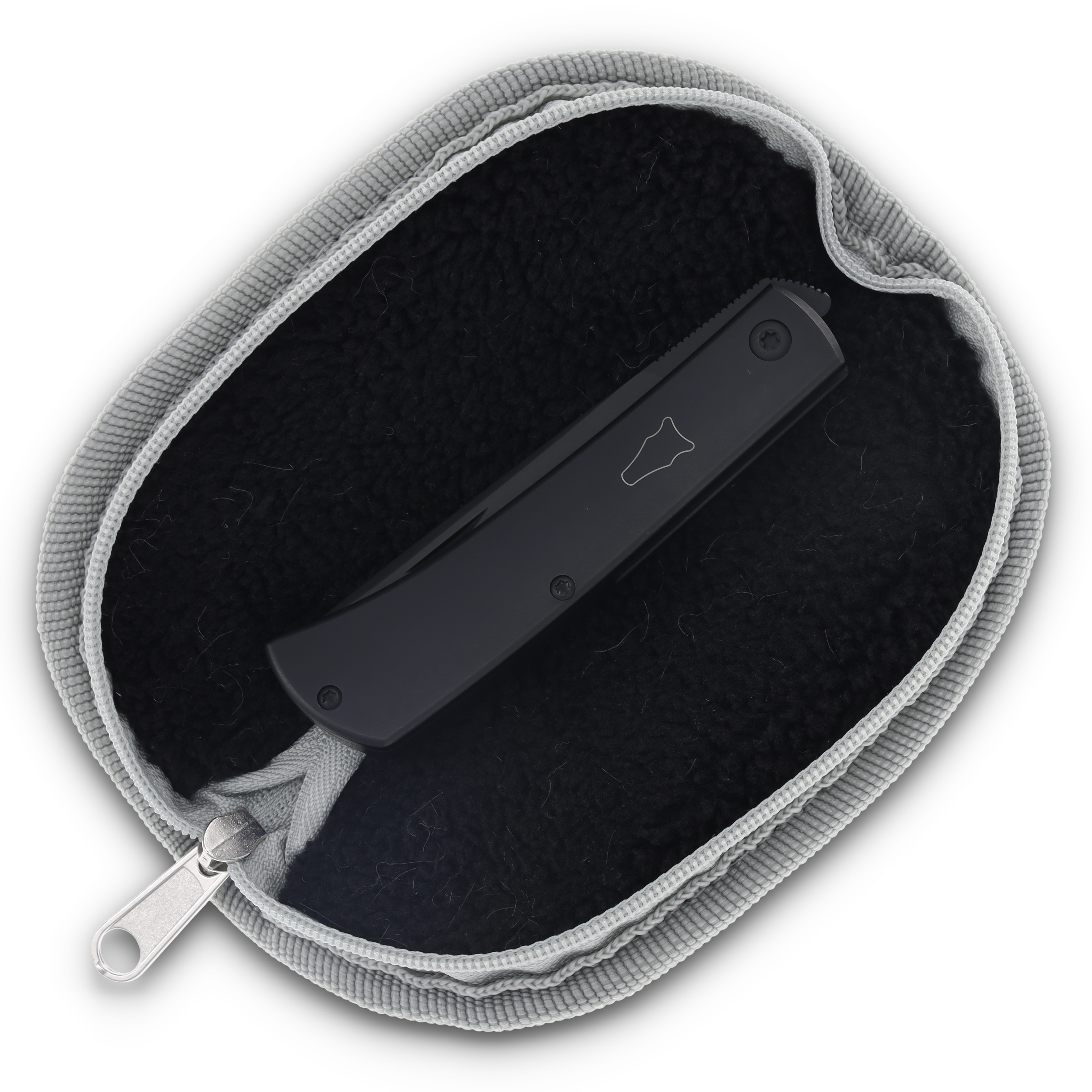ESNYX Silver Line Workhorse 3.16in Plain Black PVD Drop Point ESN-WHFF-76 View 10