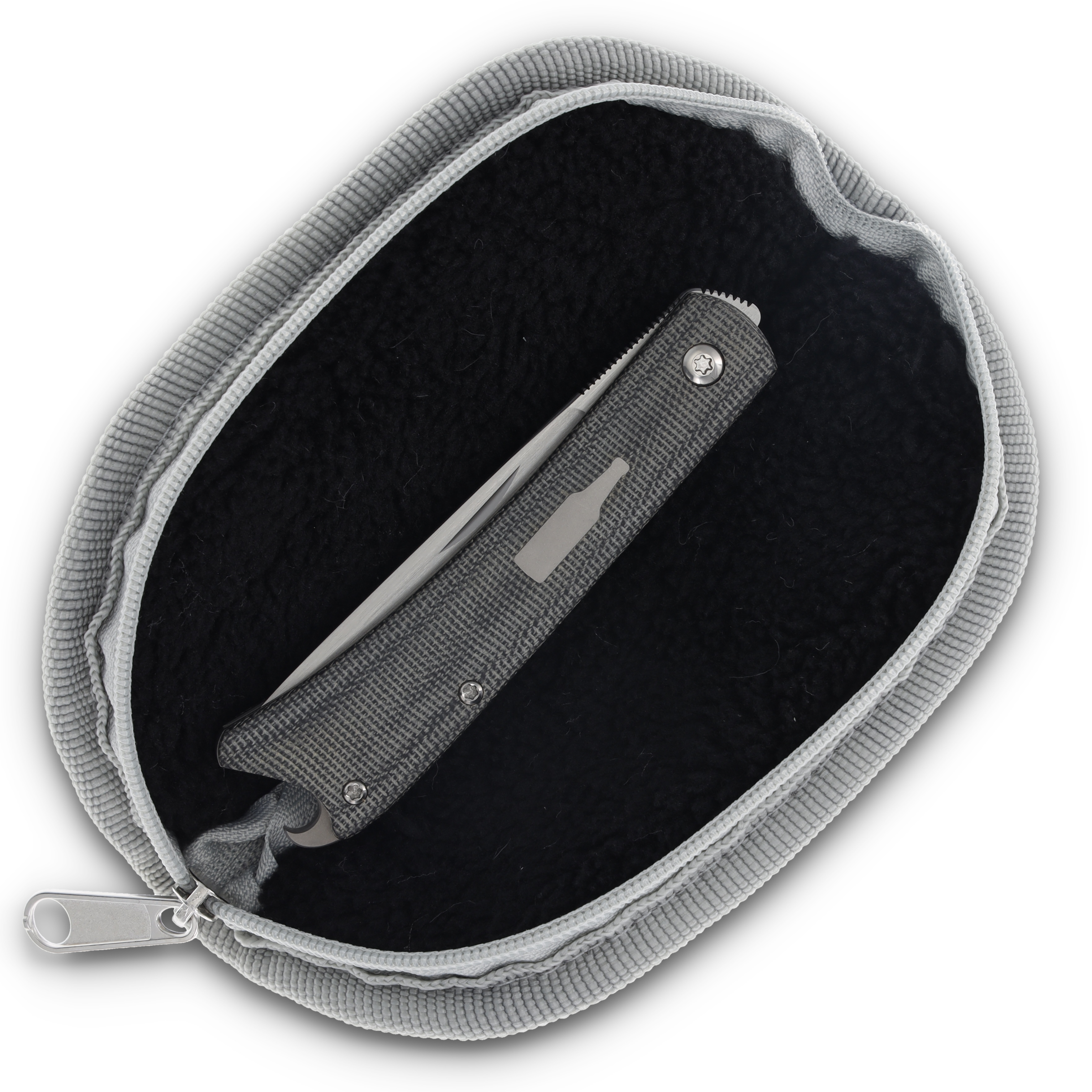 ESNYX Silver Line Beer Buster Black 3.02in Plain Edge Satin Drop Point ESN-BBFF-65 View 11