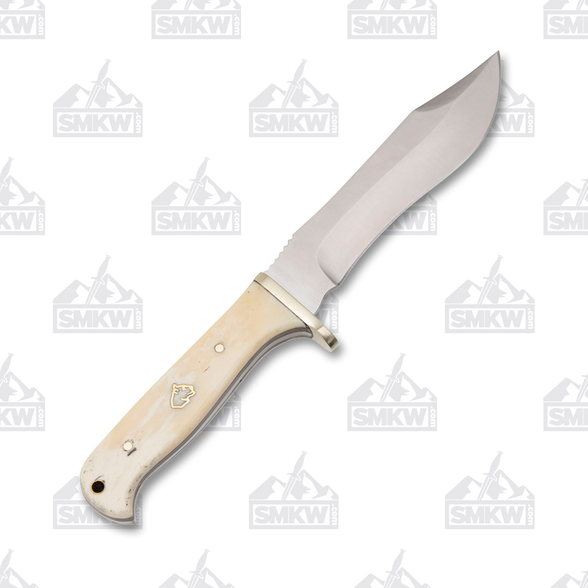Puma SGB Buffalo Hunter White Smooth Bone 5.7in Plain Satin Modified Clip Point PKC6817200T View 3
