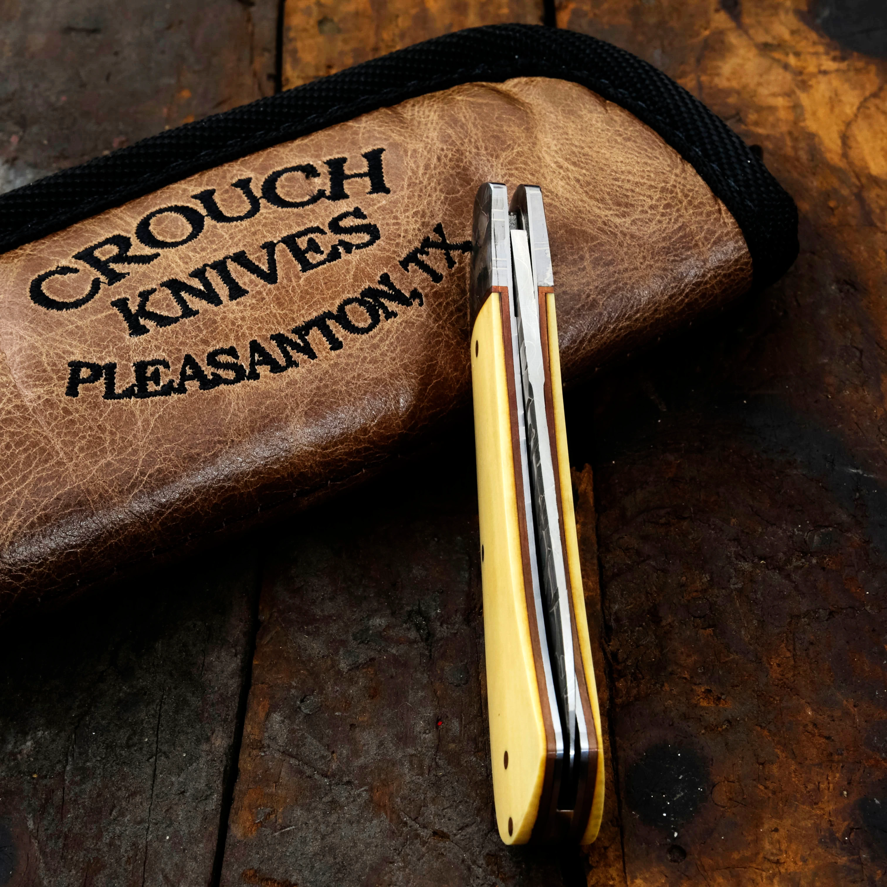 Crouch Knives Trapper with Doug Ponzio Damascus BCK004 View 20