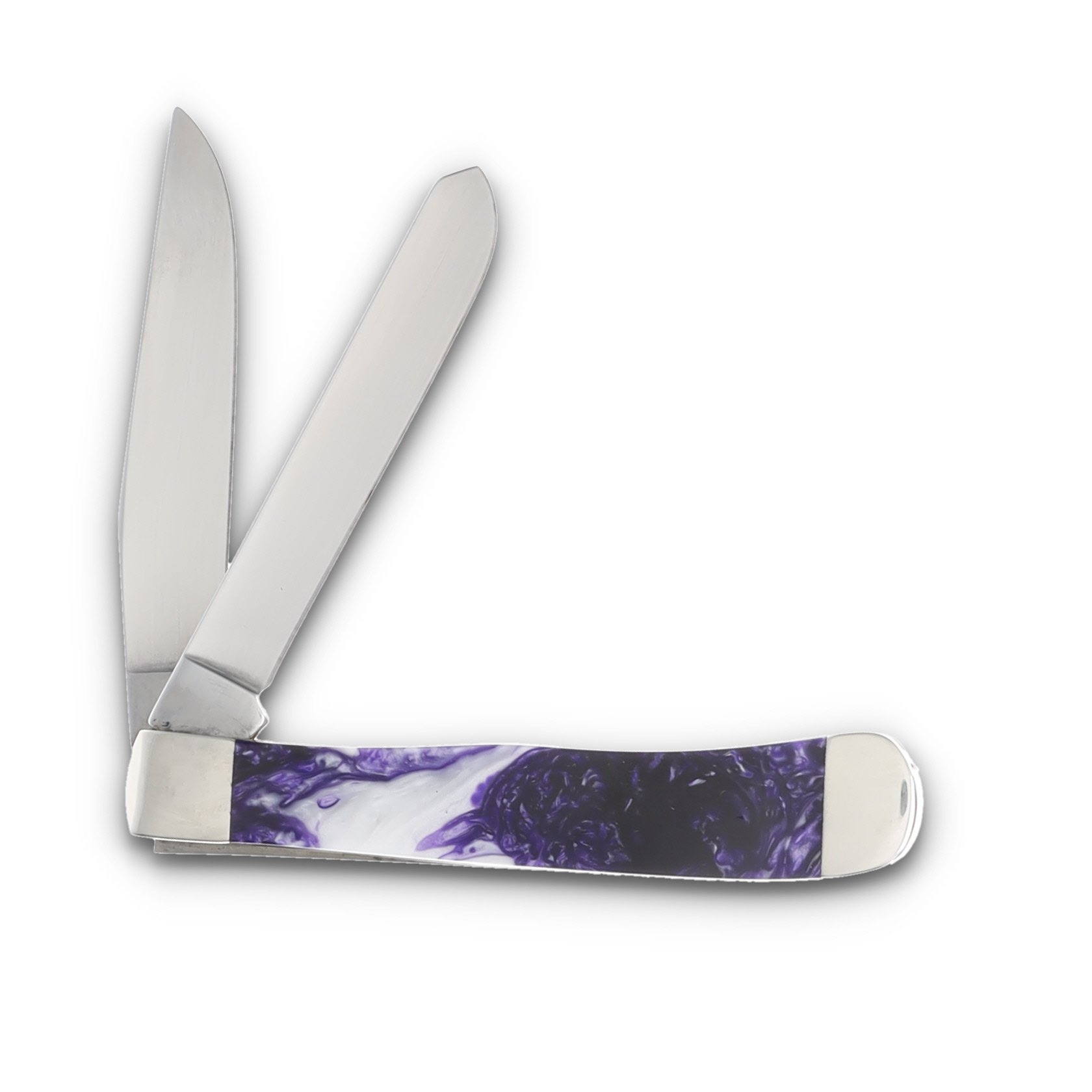 Case XX Freezer Pop Mica Pearl Trapper Folding Knife CA6073FP View 2