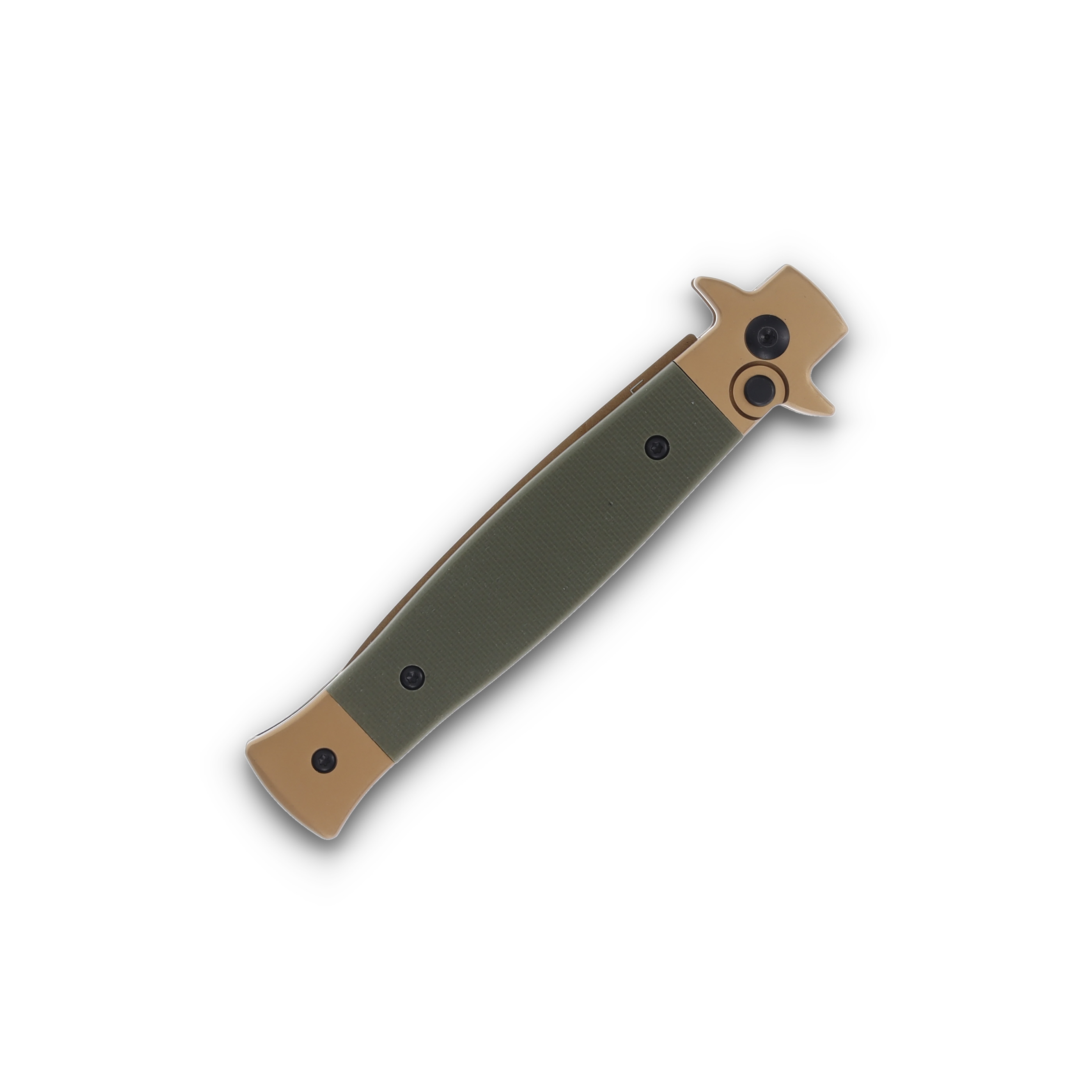 Boker SMKW EXCLUSIVE Desert Warrior OTS Auto Stiletto ODG G-10 3.5" Desert Tan Spr Pt AUBK01BP0012SOI View 3