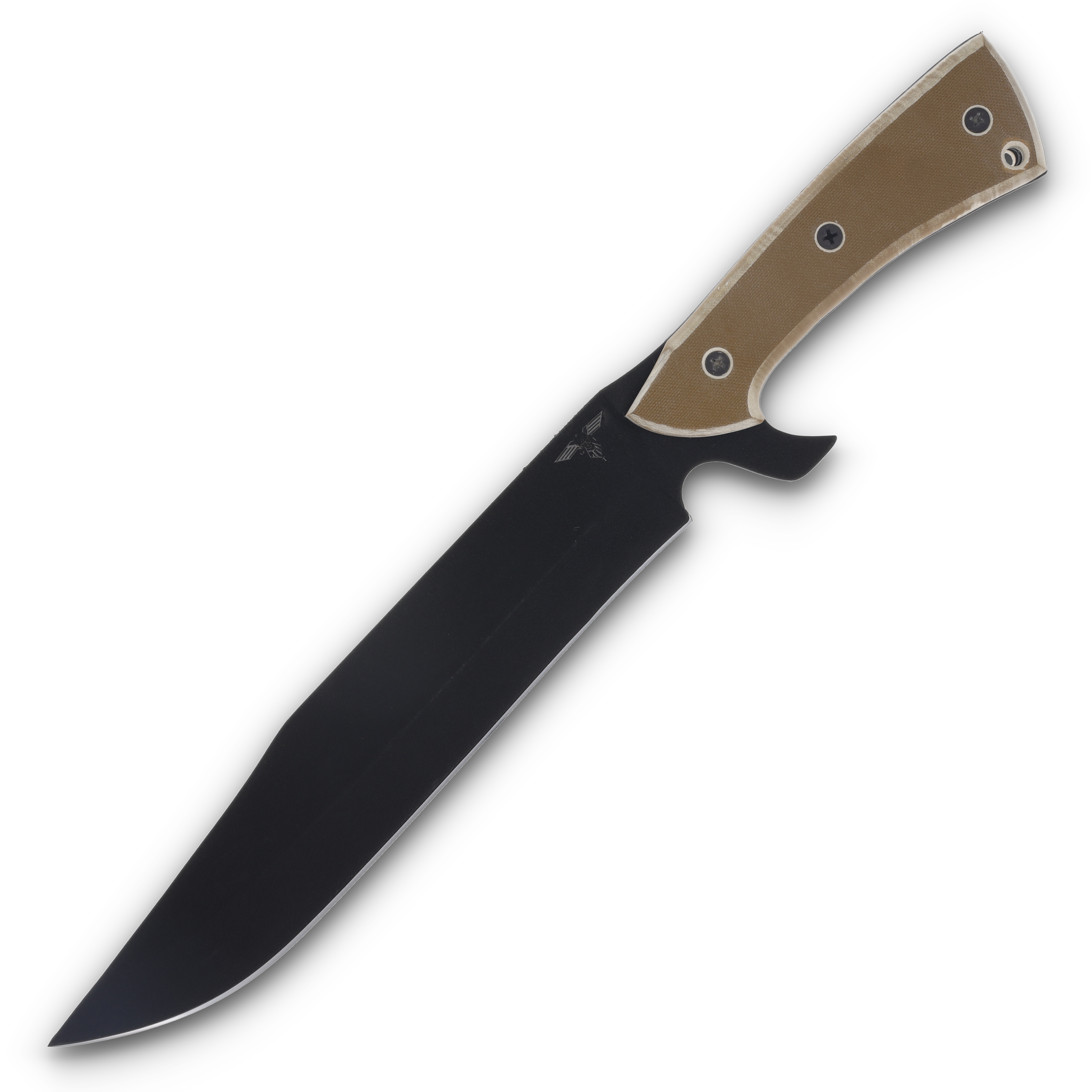 GTI Custom Bowie Black 5160/Tan G-10 with Kydex Sheath GTI43 View 3