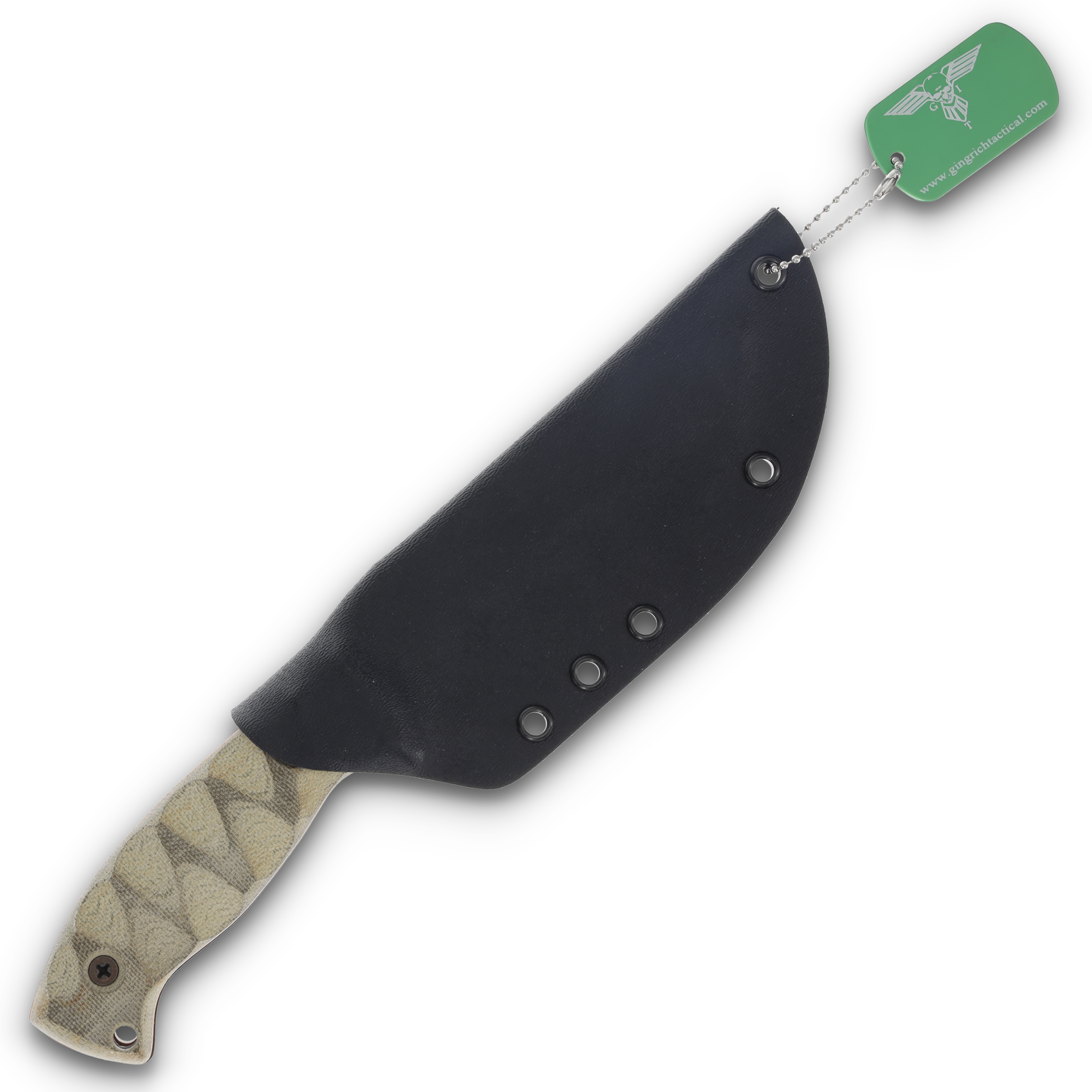 GTI Custom Recurve Black 80CRV2/Micarta with Kydex Sheath GTI44 View 8
