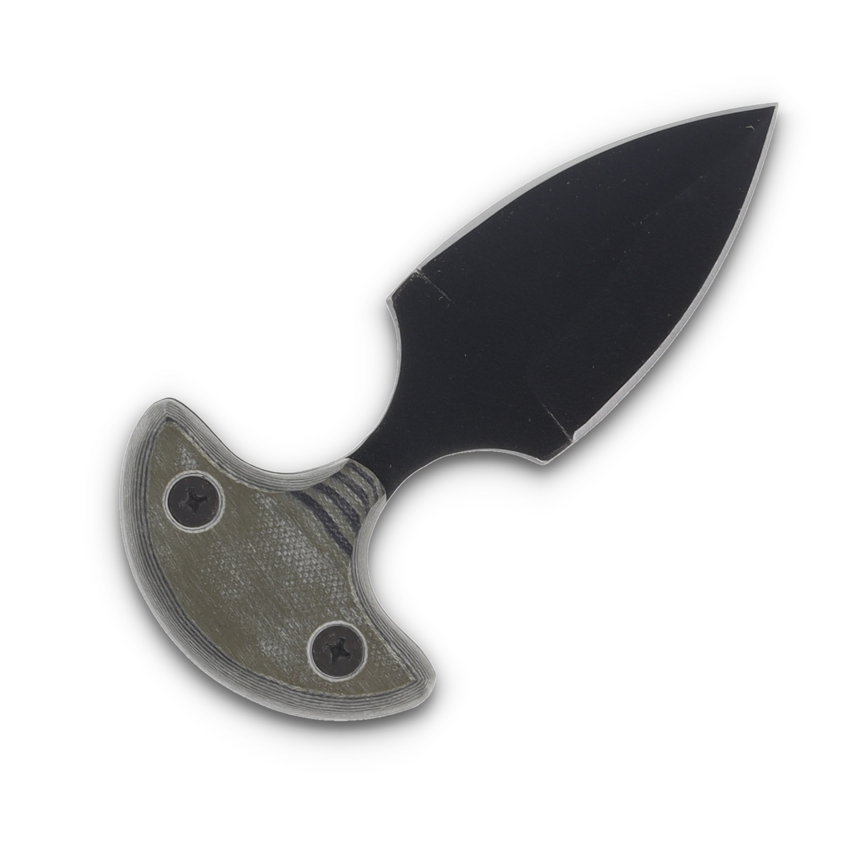 GTI Custom Push Dagger Black Coated/Camo Micarta with Kydex Sheath GTI46 View 4