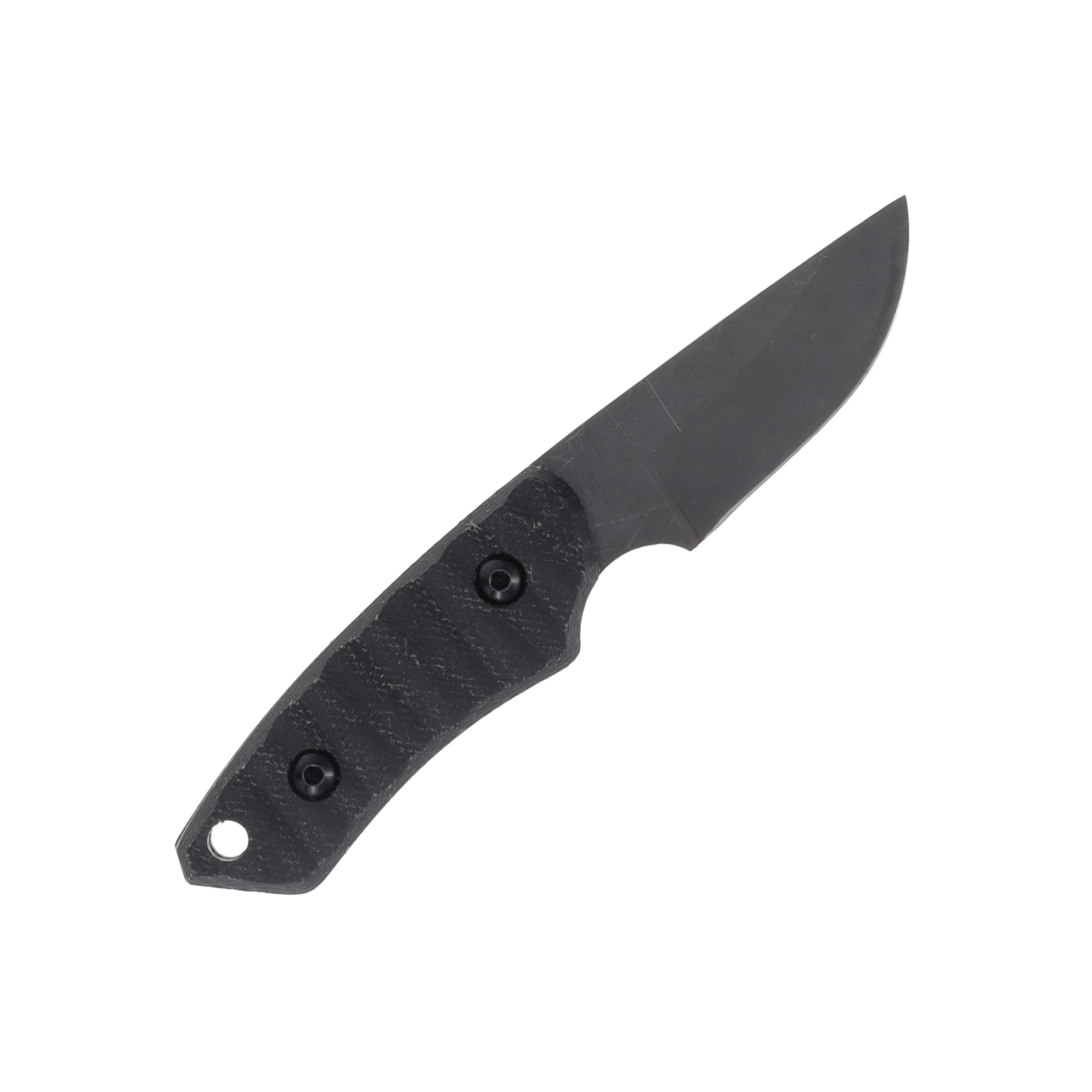 Jackalope Knives Sasquatch 2.25 Inch Plain Black Stonewash Drop Point JK003 View 4