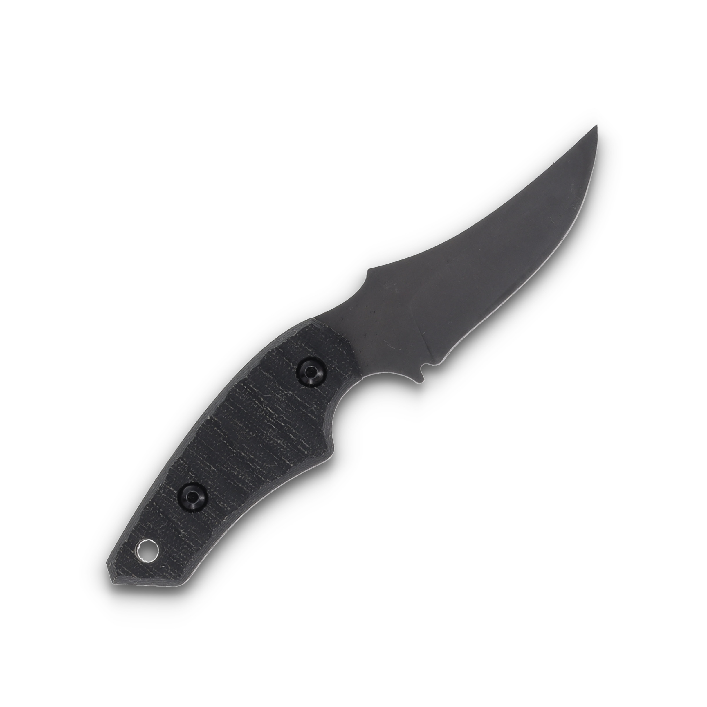 Jackalope Knives Chupacabra 2.62 Inch Plain Black Stonewash Upswept JK008 View 4