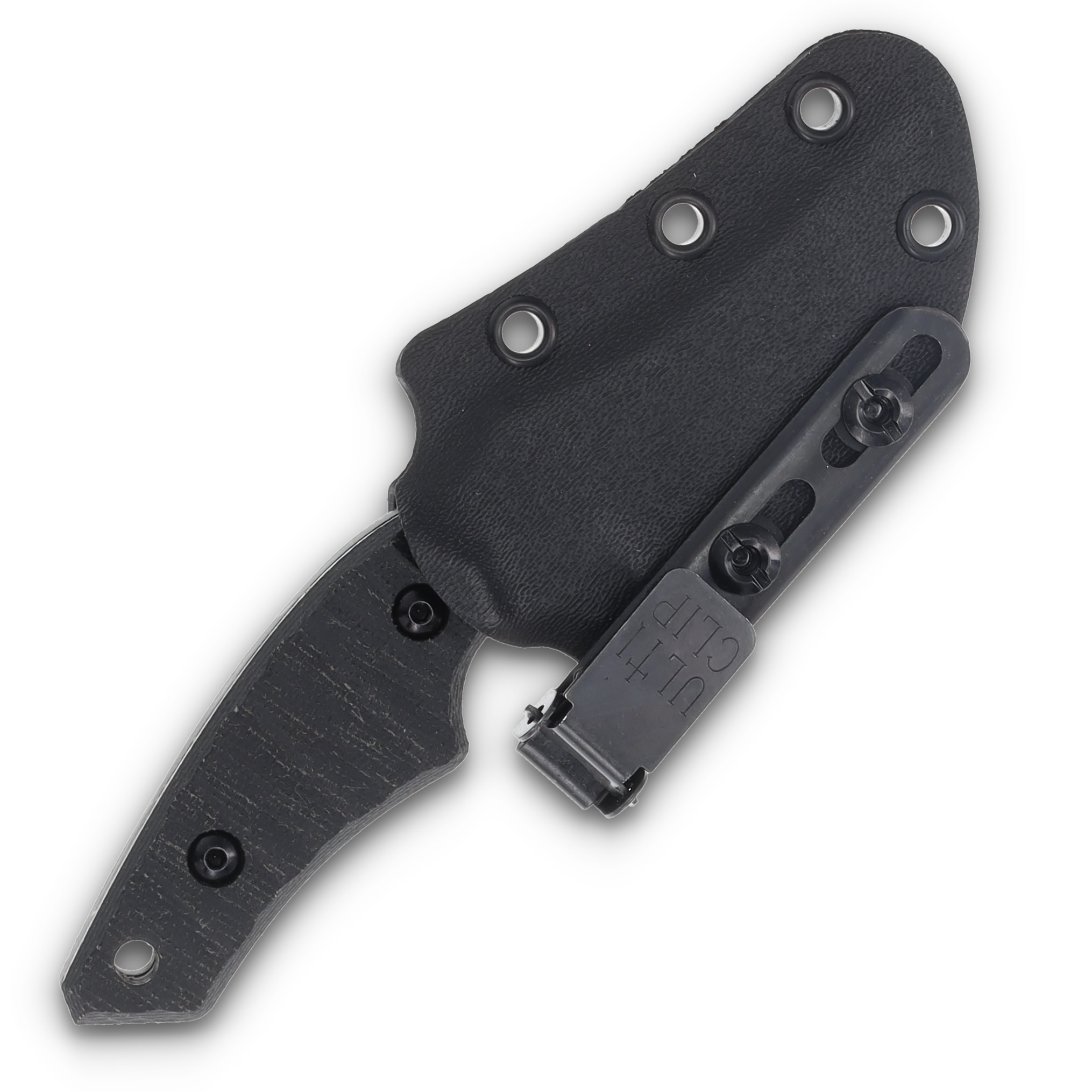 Jackalope Knives Chupacabra 2.62 Inch Plain Black Stonewash Upswept JK008 View 9