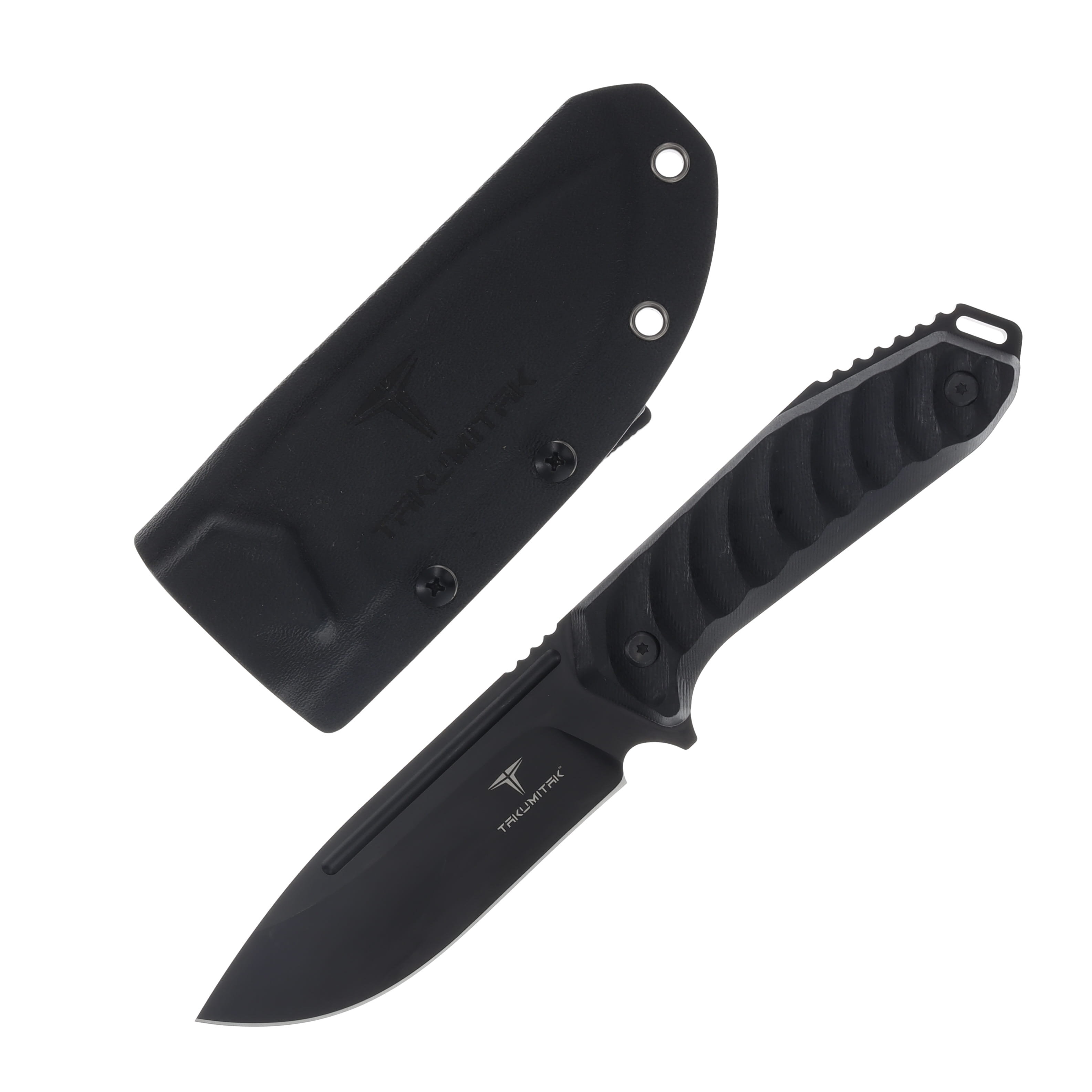 Takumitak Takumi Black G-10 Handle Black D2 Steel Drop Point TKF208BK View 1
