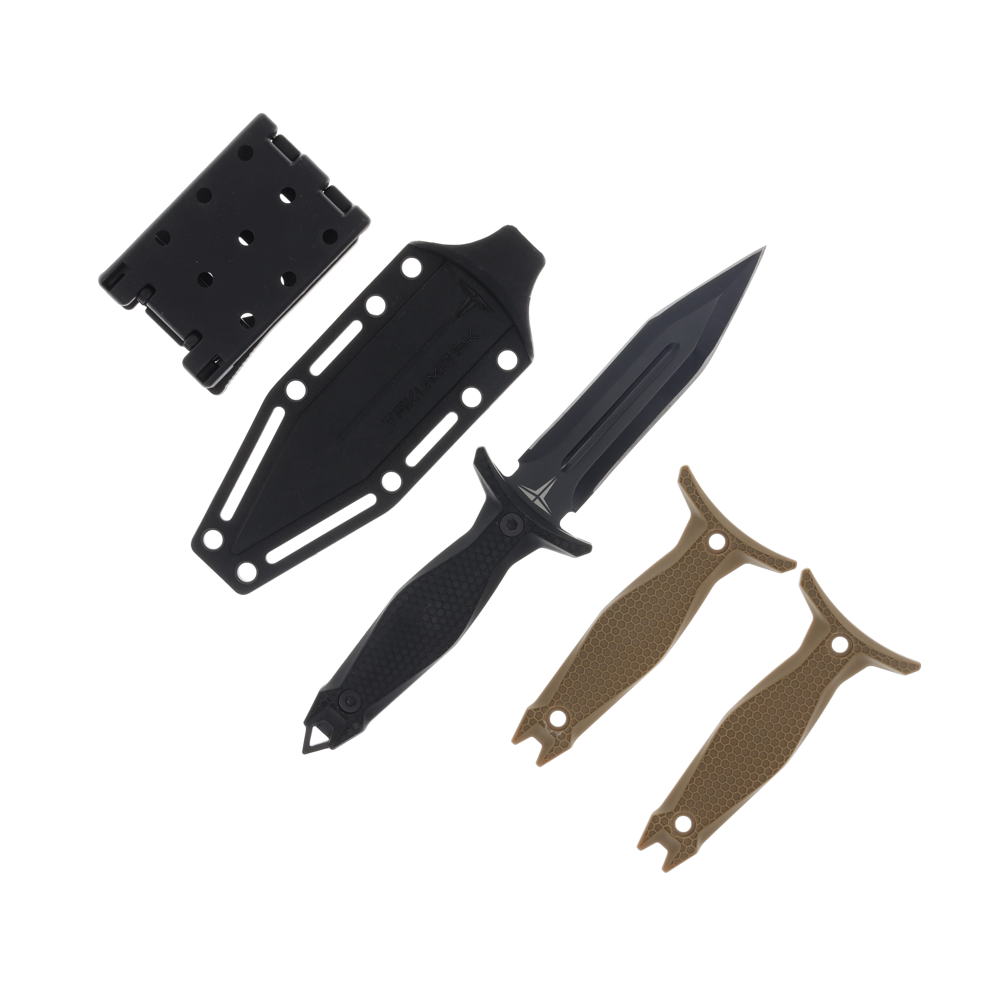 Takumitak Protector 4.5in Black Oxide Spear Point Fixed Blade Knife TKF303 View 2