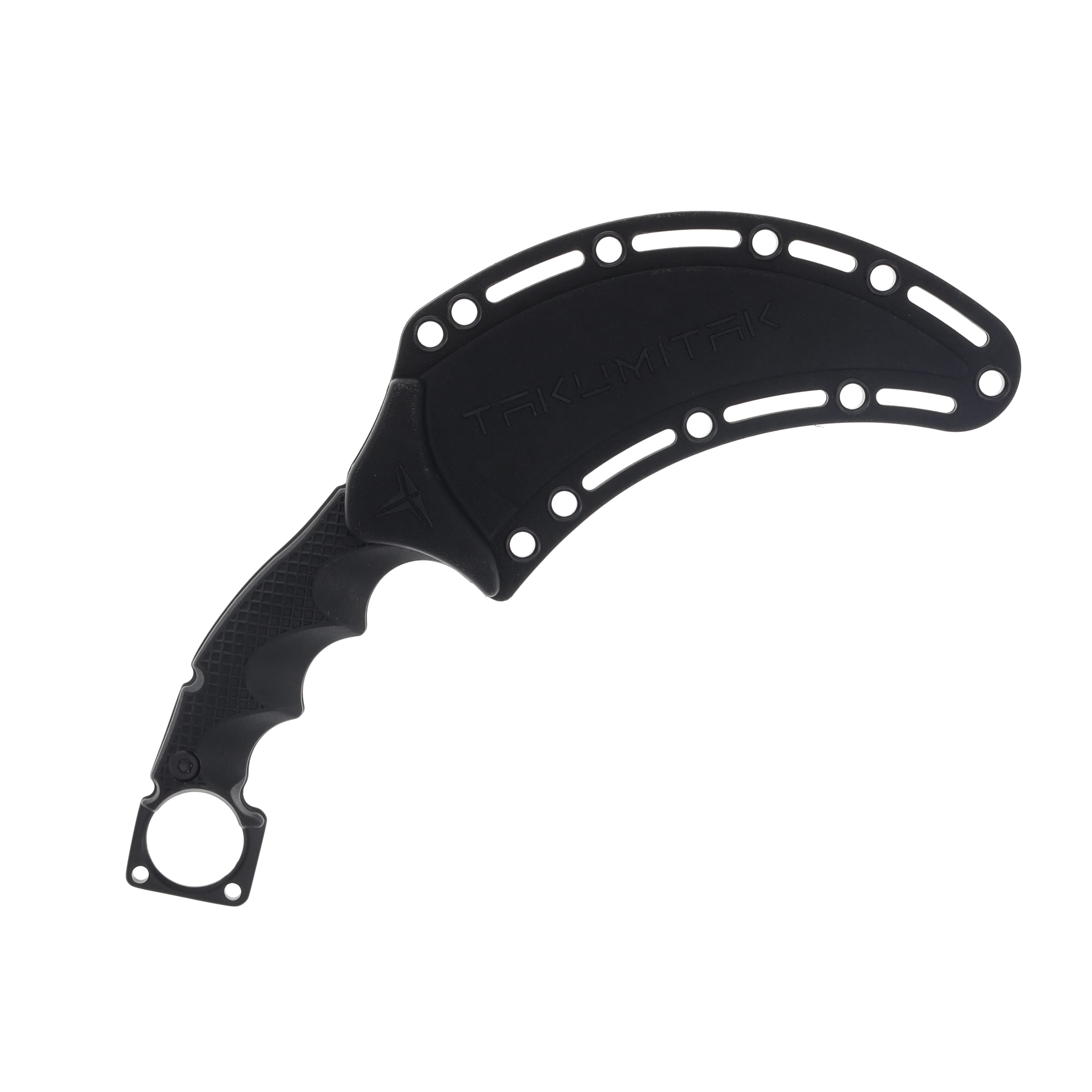Takumitak Midnight 4.75in Black Oxide Karambit Fixed Blade Knife TKF307 View 3