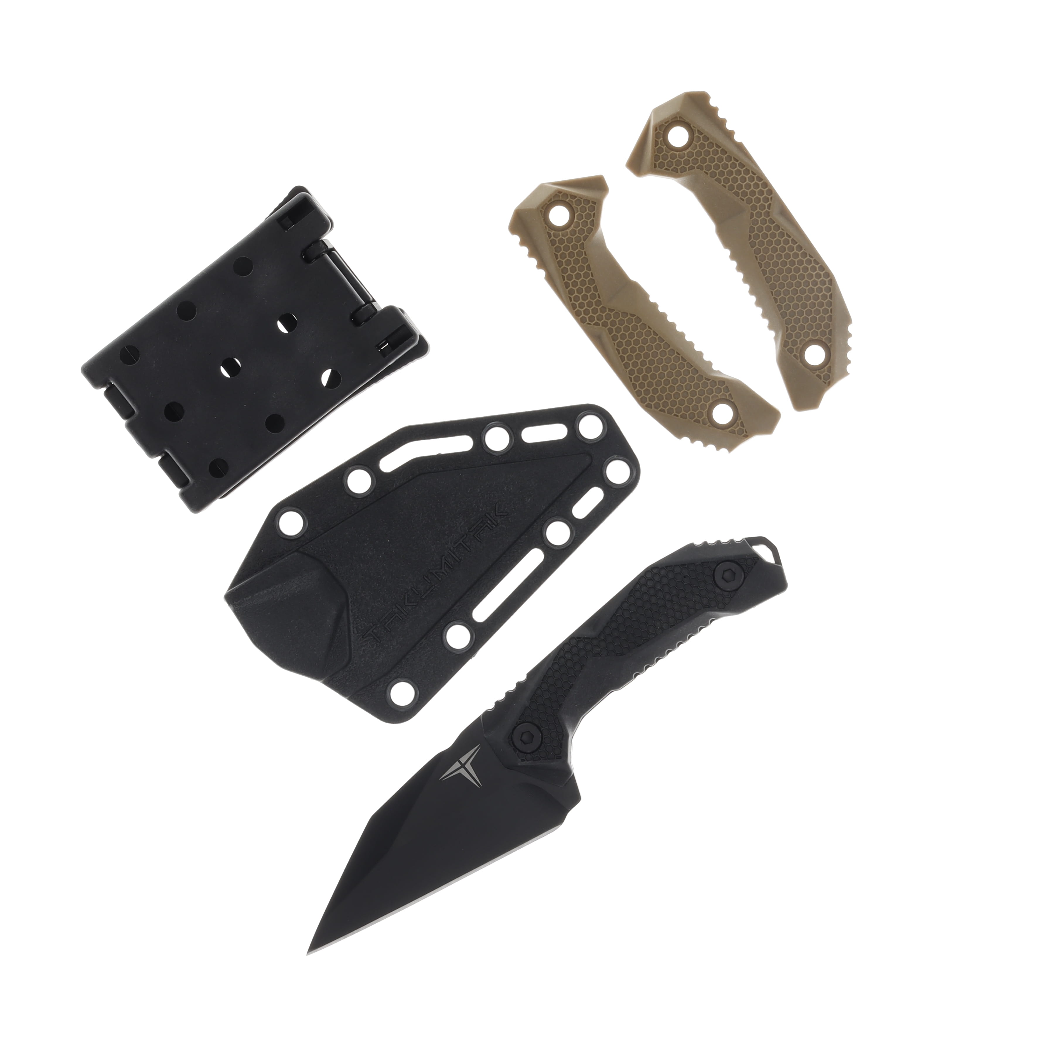 Takumitak Sparky Black Oxide 2.9in Wharncliffe Fixed Blade Knife TKF3S09 View 1