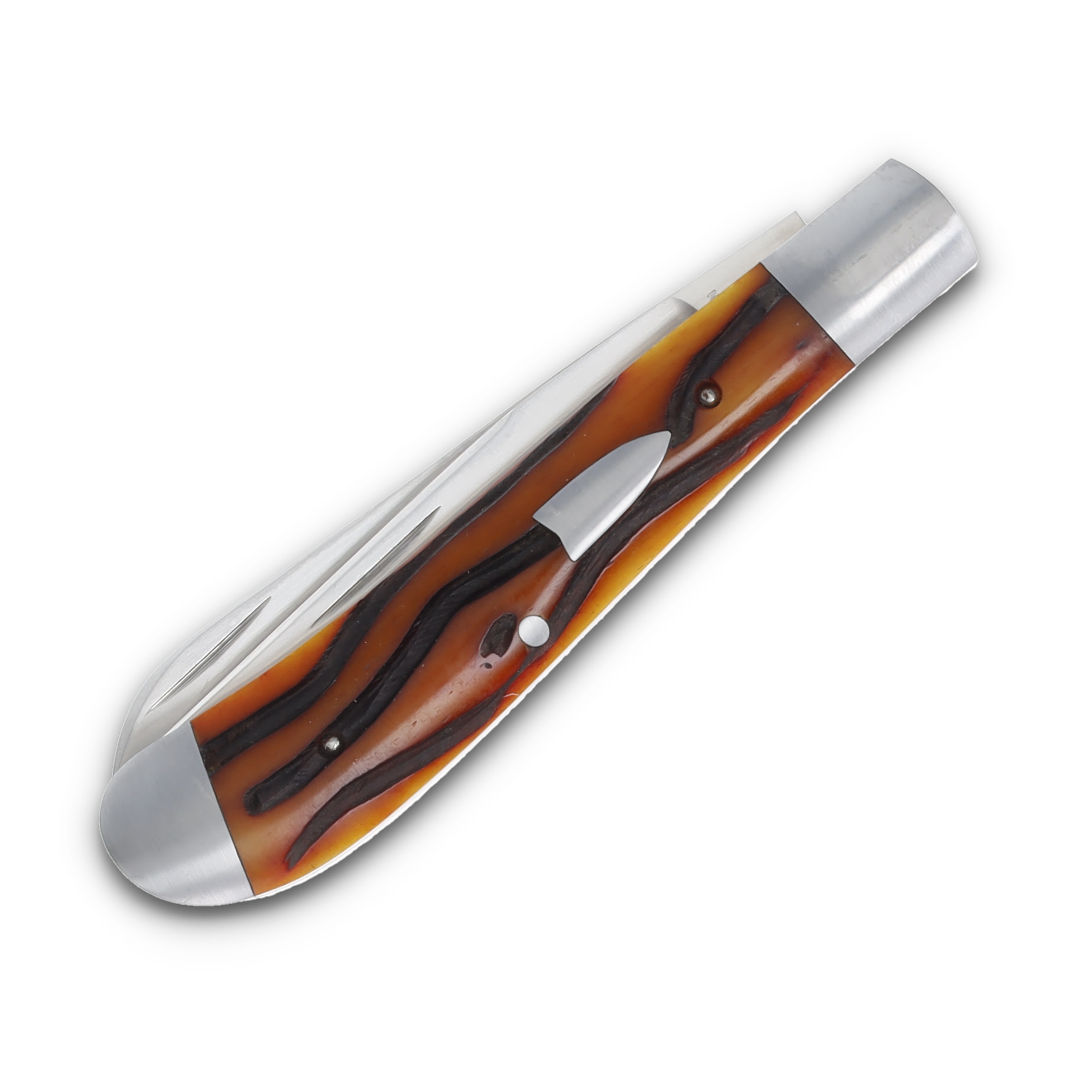 Friesenhahn Knives Amber Wormgroove Jigged Bone Trapper FK003 View 3
