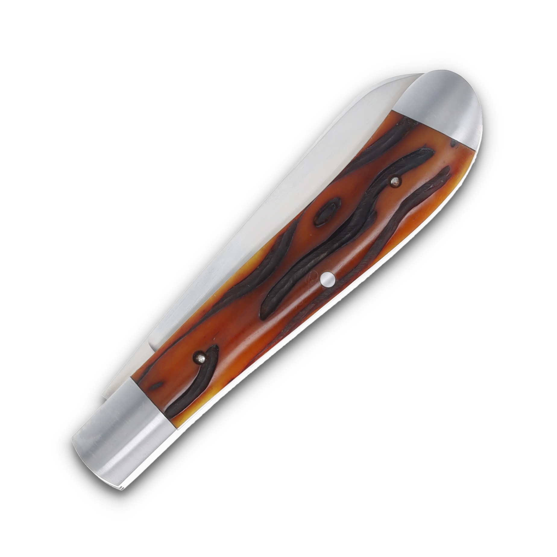 Friesenhahn Knives Amber Wormgroove Jigged Bone Trapper FK003 View 4