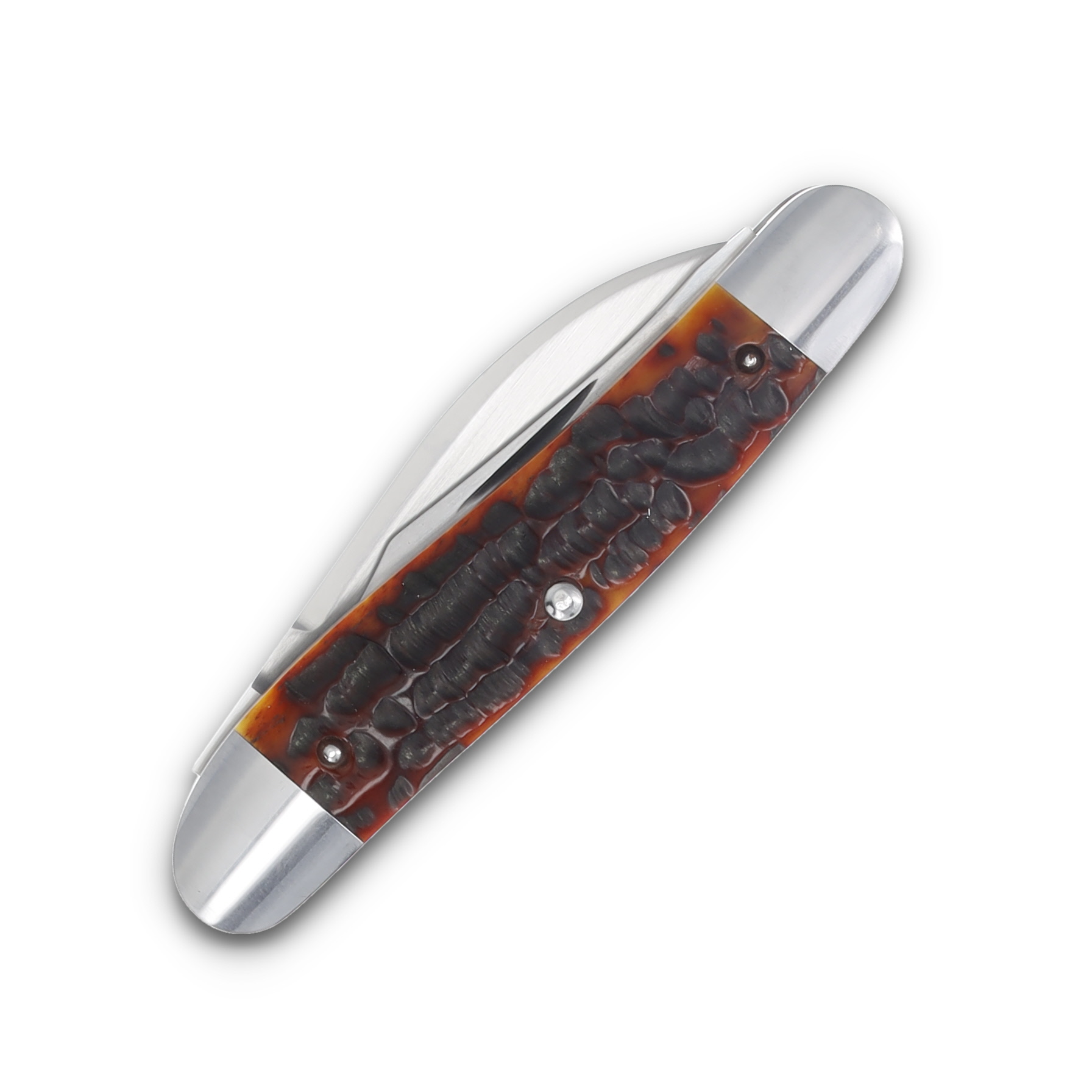 Swenson Knives Mahogany Jigged Bone Seahorse Whittler Folding Knife LS002 View 4