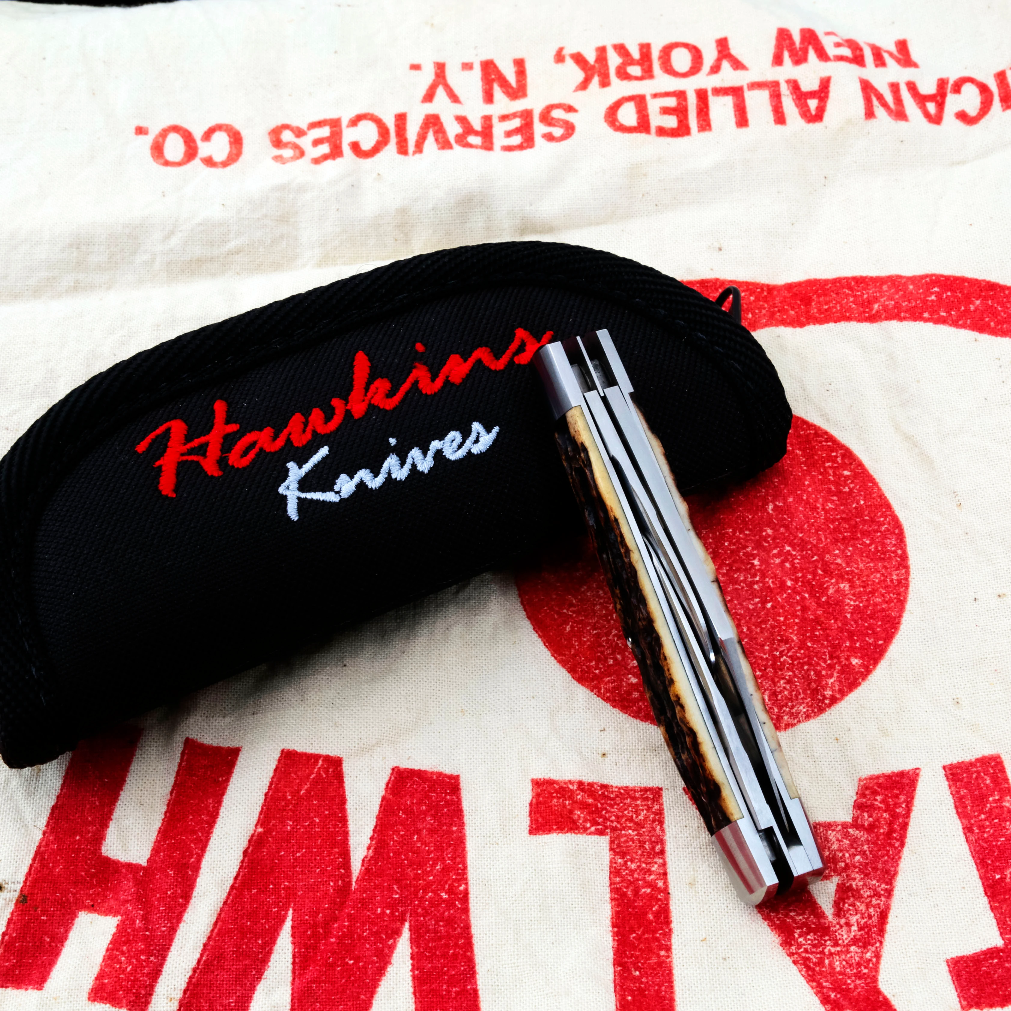 Hawkins Knives Sambar Stag Stockman Folding Knife JH003 View 13