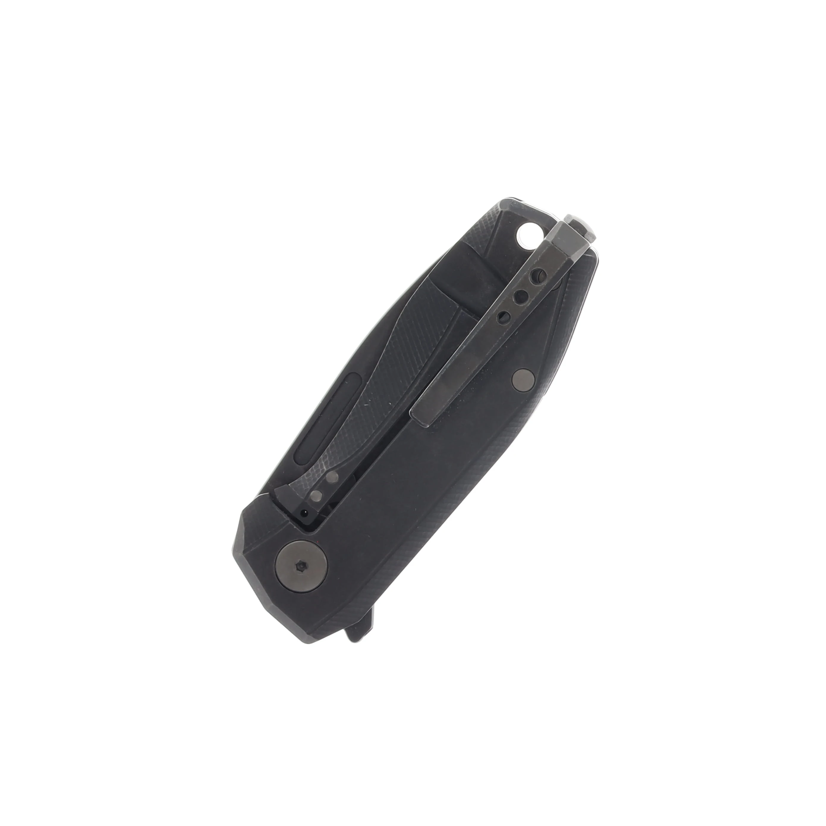 LionSteel Nano Nebula Folding Knife 2.56in Black Drop Point Blade NA01 NB View 3