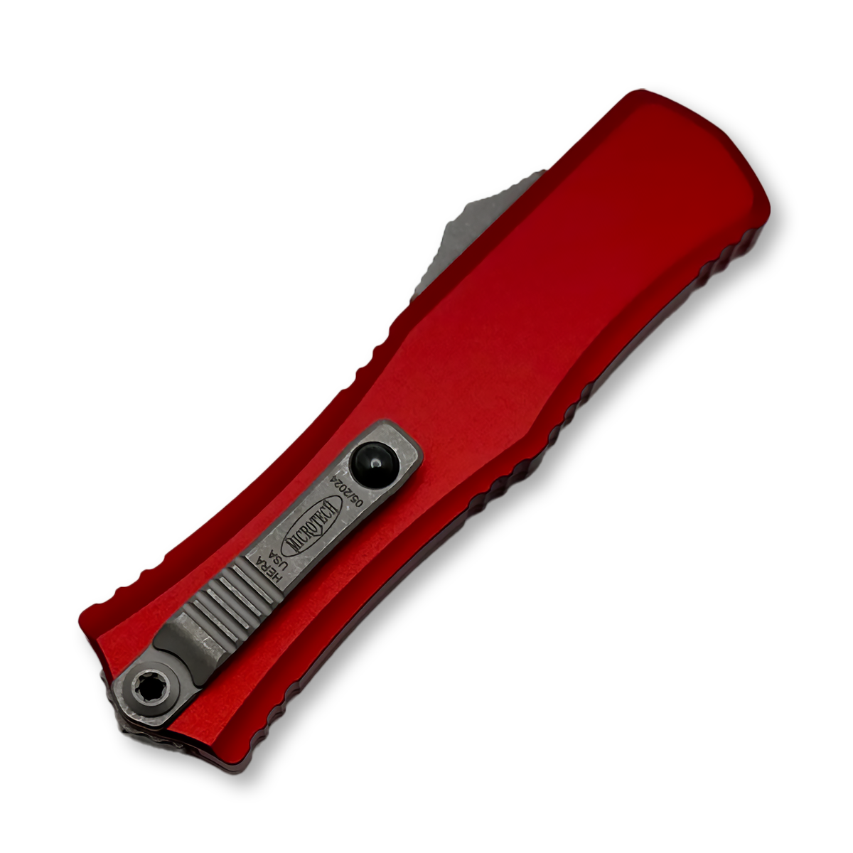 Microtech Hera II Mini D/E Red OTF Auto Knife 3in Apocalyptic AUMT1702M10APRD View 2