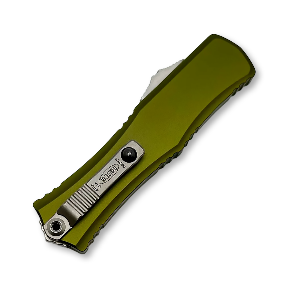 Microtech Hera II Mini D/E OD Green Stonewash Standard AUMT1702M10OD View 2