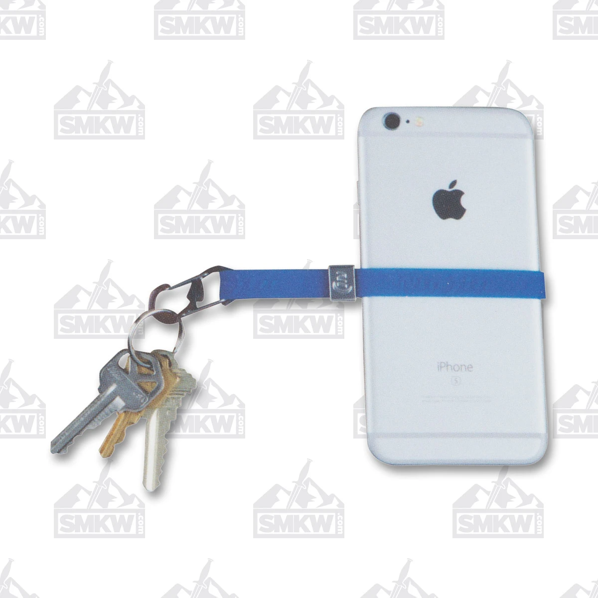 Nite Ize Cinch-A-Lot Adjustable Silicone Blue Key Strap NI42155 View 3