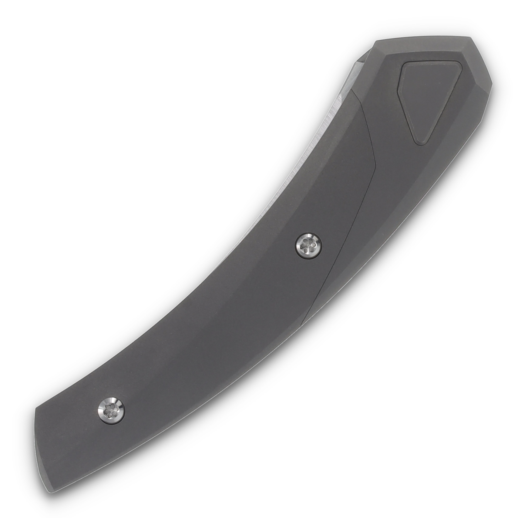Suprlativ Piranha M4 Satin Blade Titanium Dark Blast Handle PIRTDB View 5