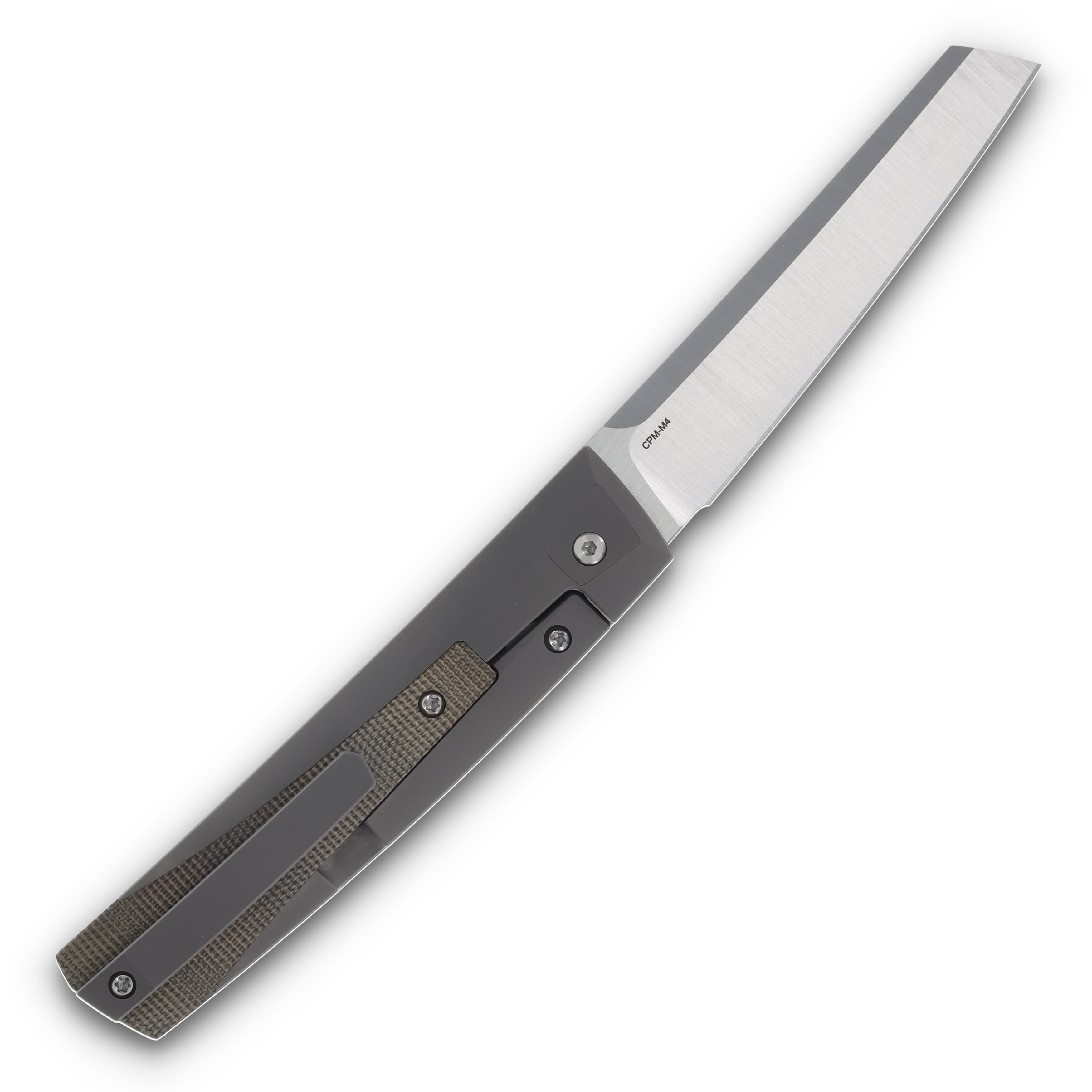 Suprlativ Tirant Dark Blast and Green 3 Inch Plain Satin Wharncliffe TIRTDBGM View 2