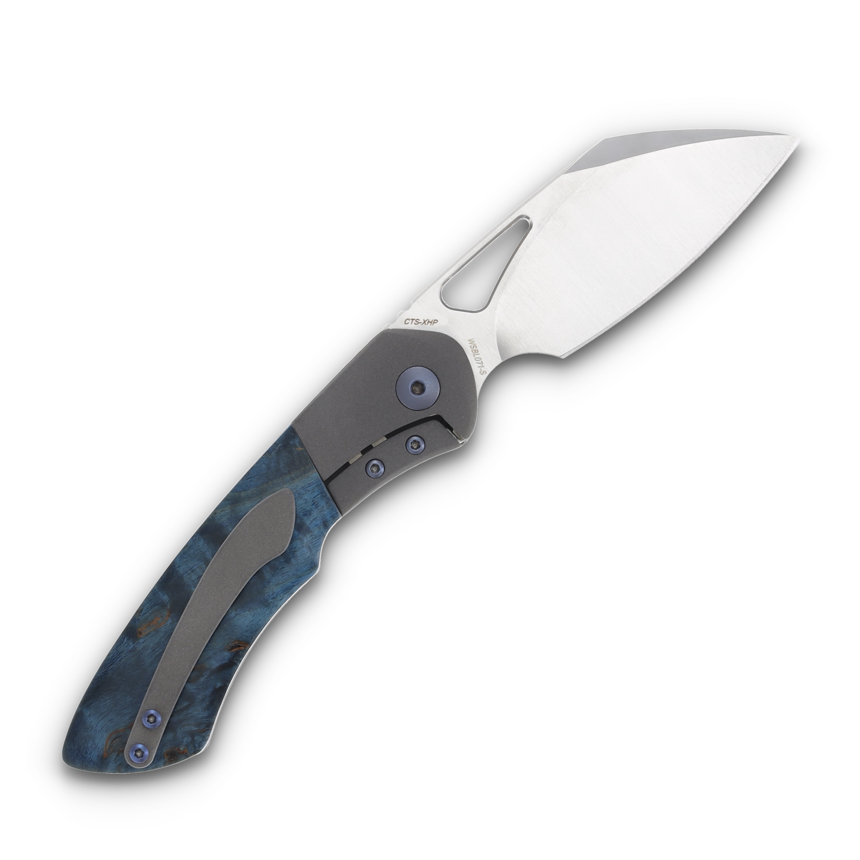Olamic Whippersnapper Dark Karelian Birch 2.5in Satin Sheepsfoot Blade 071S View 2