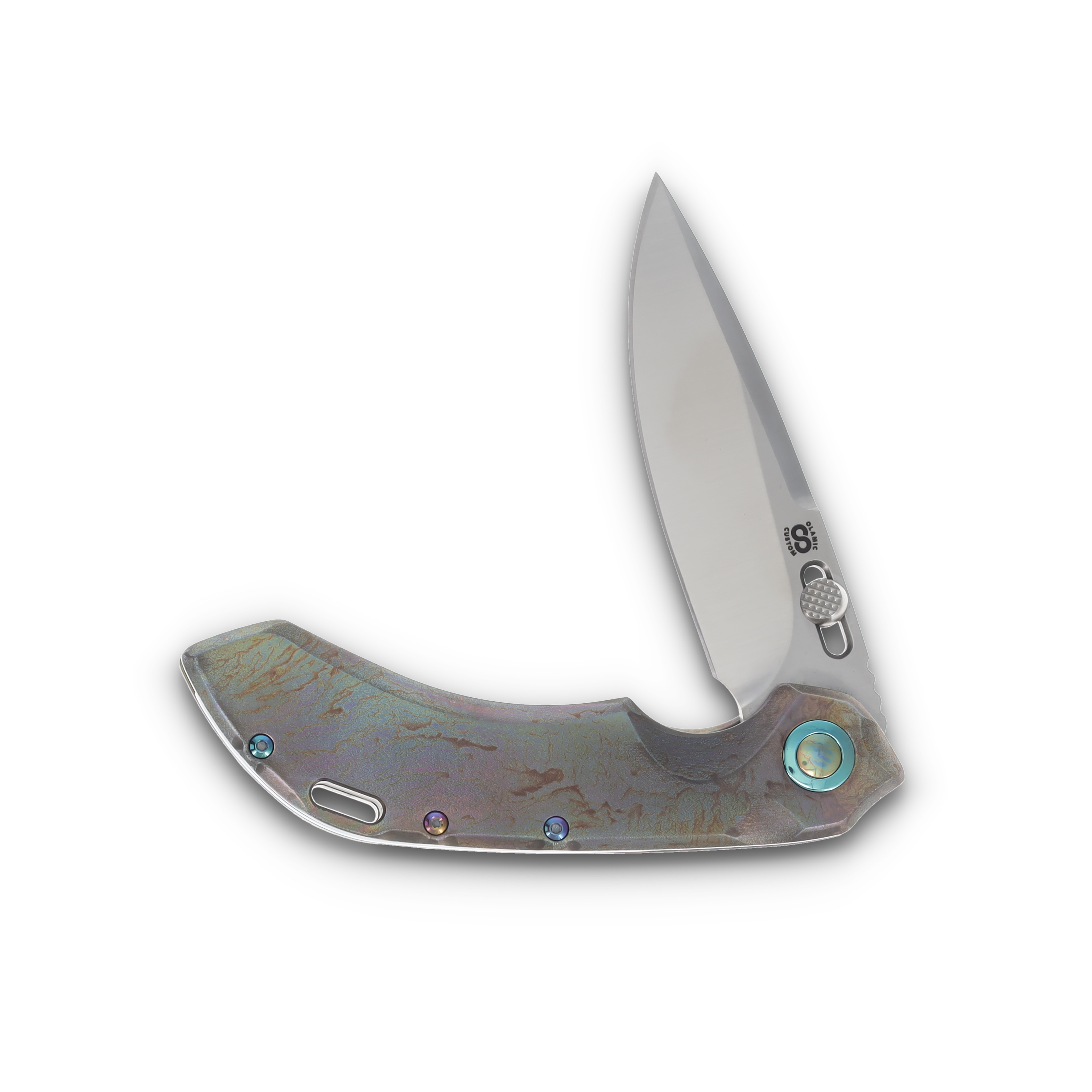 Olamic Wayfarer 247 Folding Knife Satin Purist Neontropic View 3