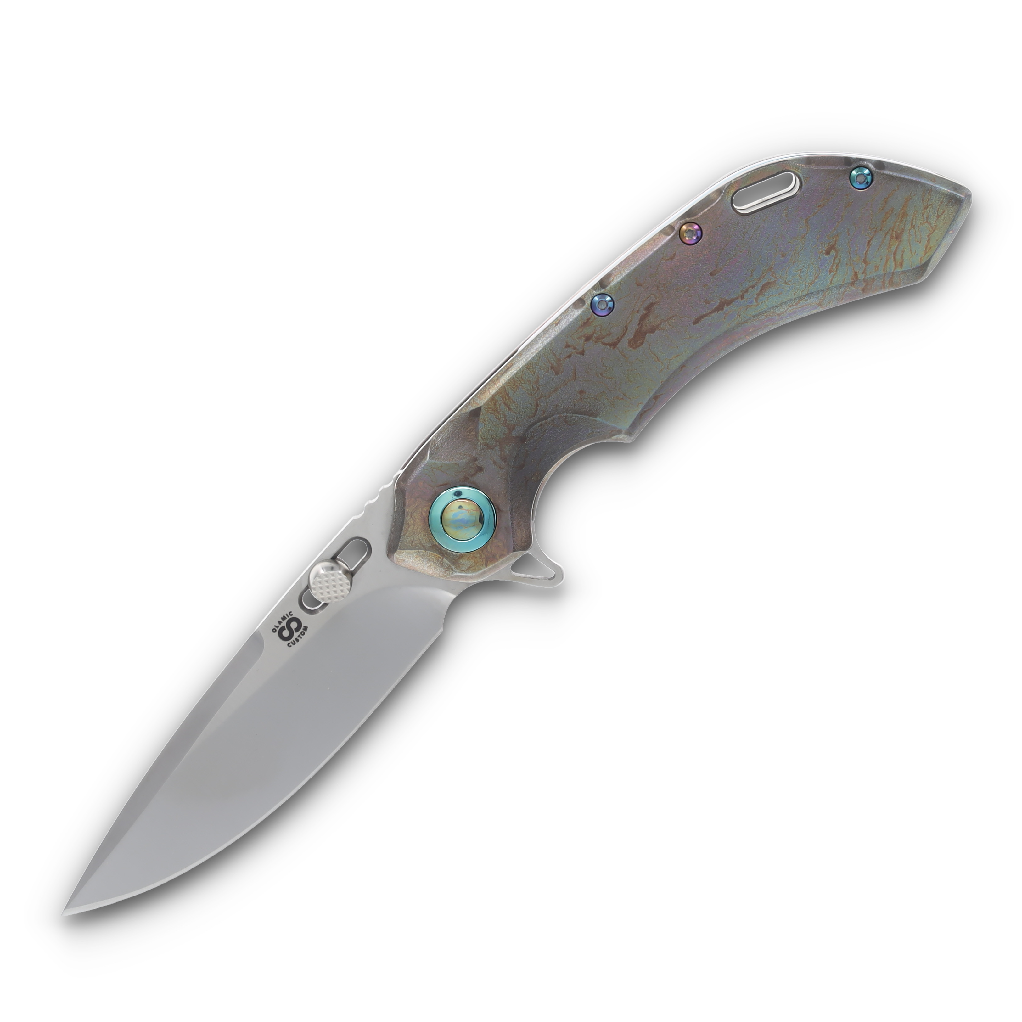 Olamic Wayfarer 247 Folding Knife Satin Purist Neontropic View 1