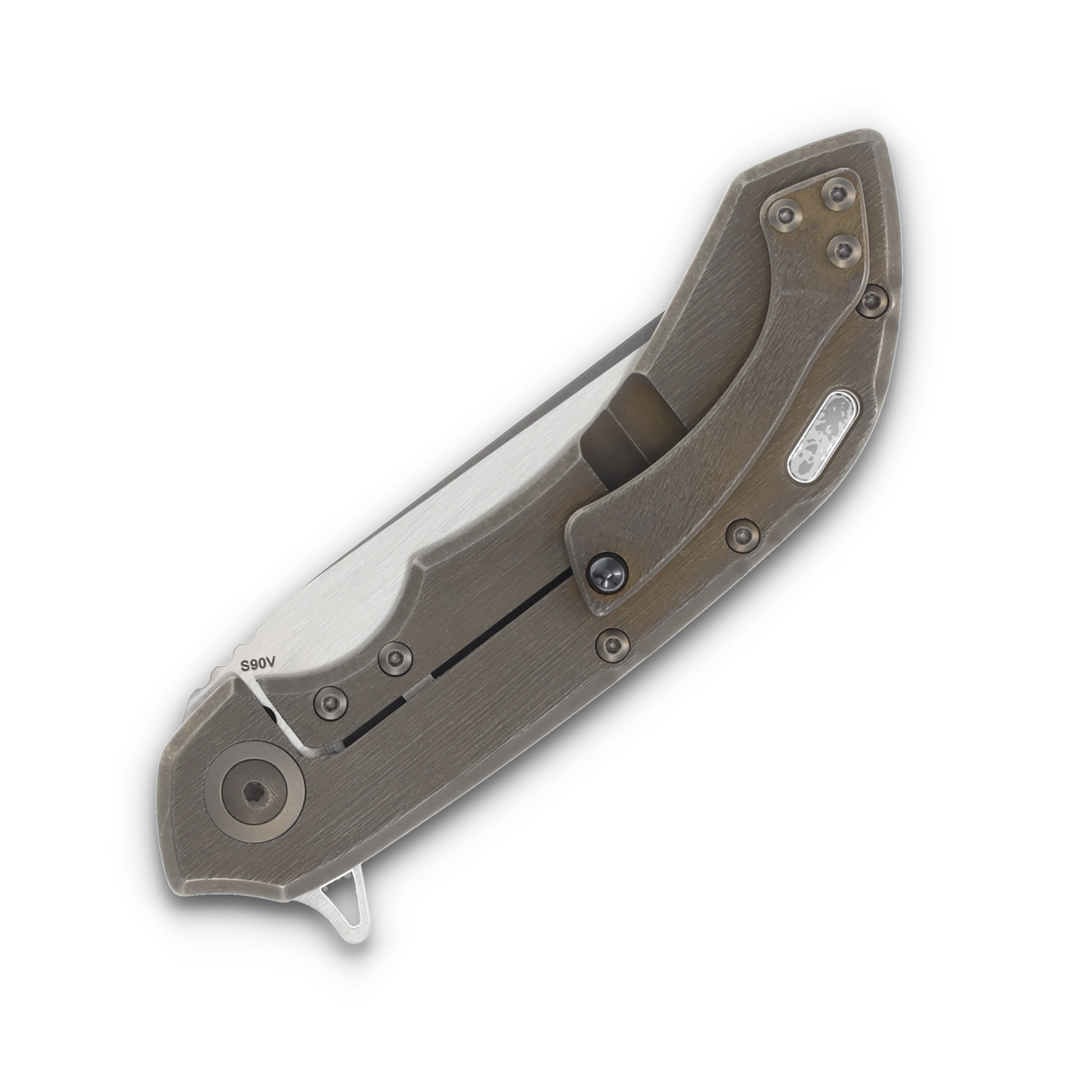 Olamic Wayfarer 247 Folding Knife 132-Q Stonewash Companto Kinetic Earth 132Q View 6