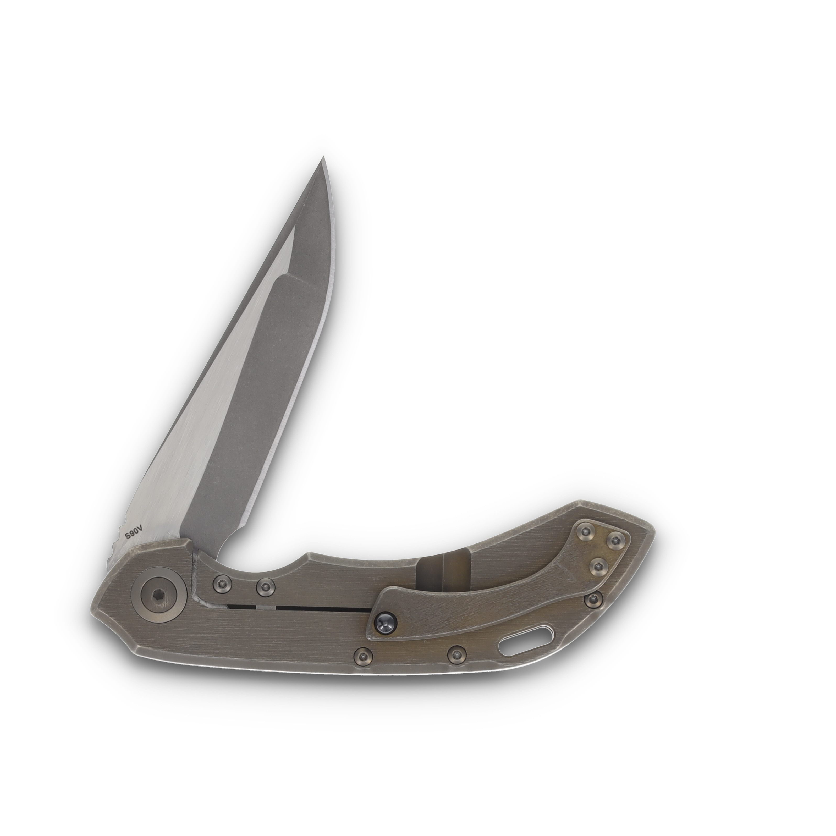 Olamic Wayfarer 247 Folding Knife 132-Q Stonewash Companto Kinetic Earth 132Q View 4