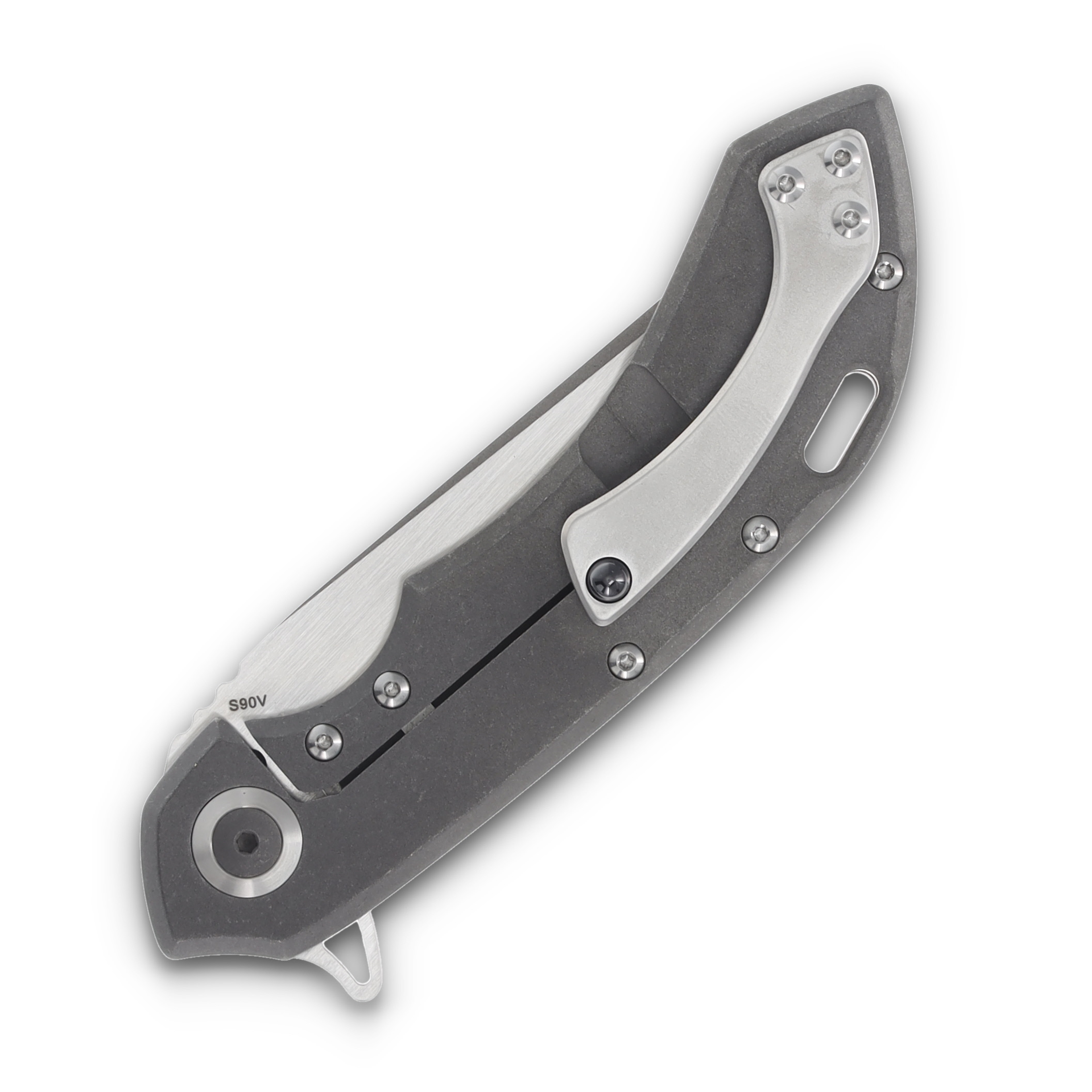 Olamic Wayfarer 247 Folding Knife 131-Q Stonewash Companto TexWash Mist 131Q View 6