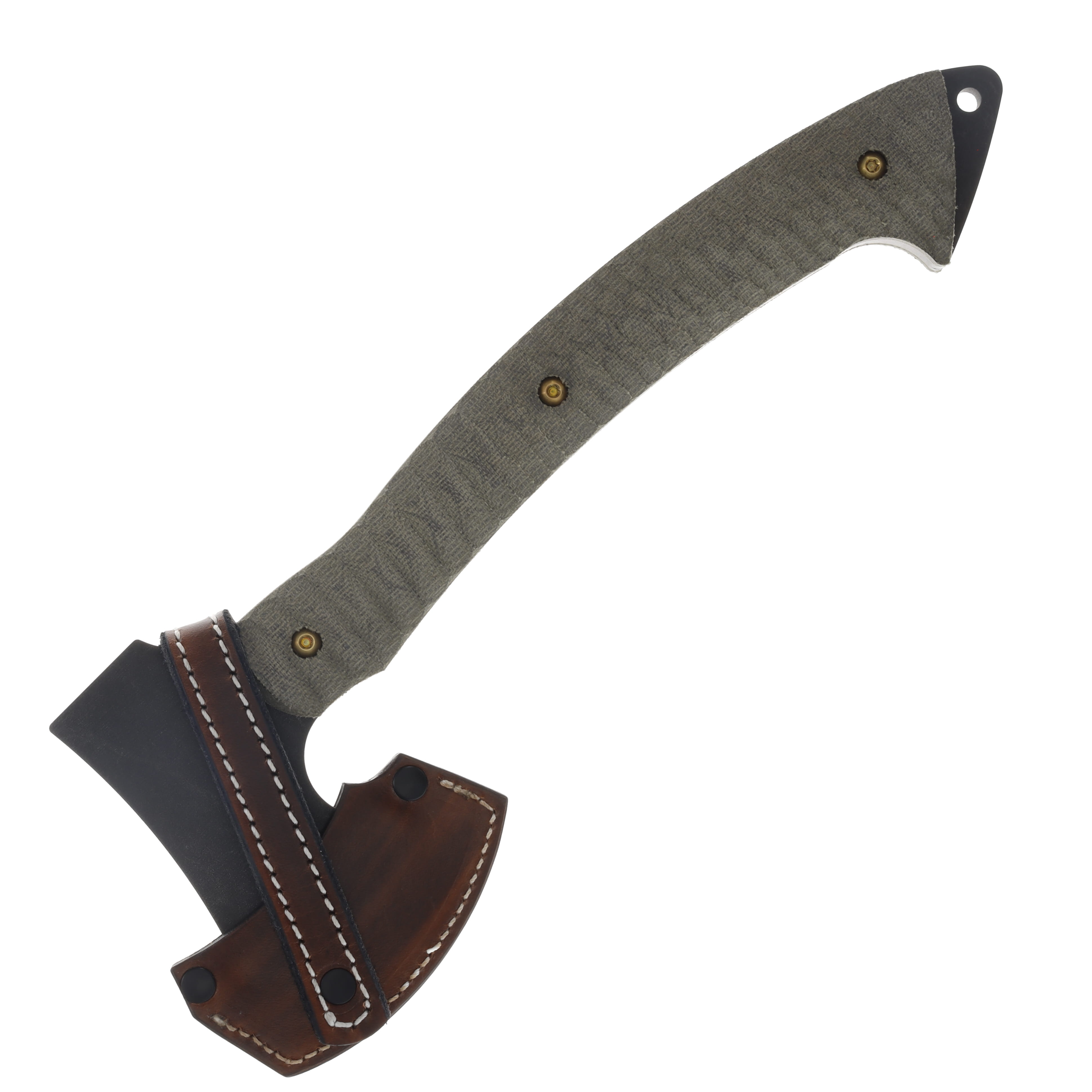 Toor Camp Axe Napa Green Campfire Handle/D2 Blade CAMPAXEC View 4