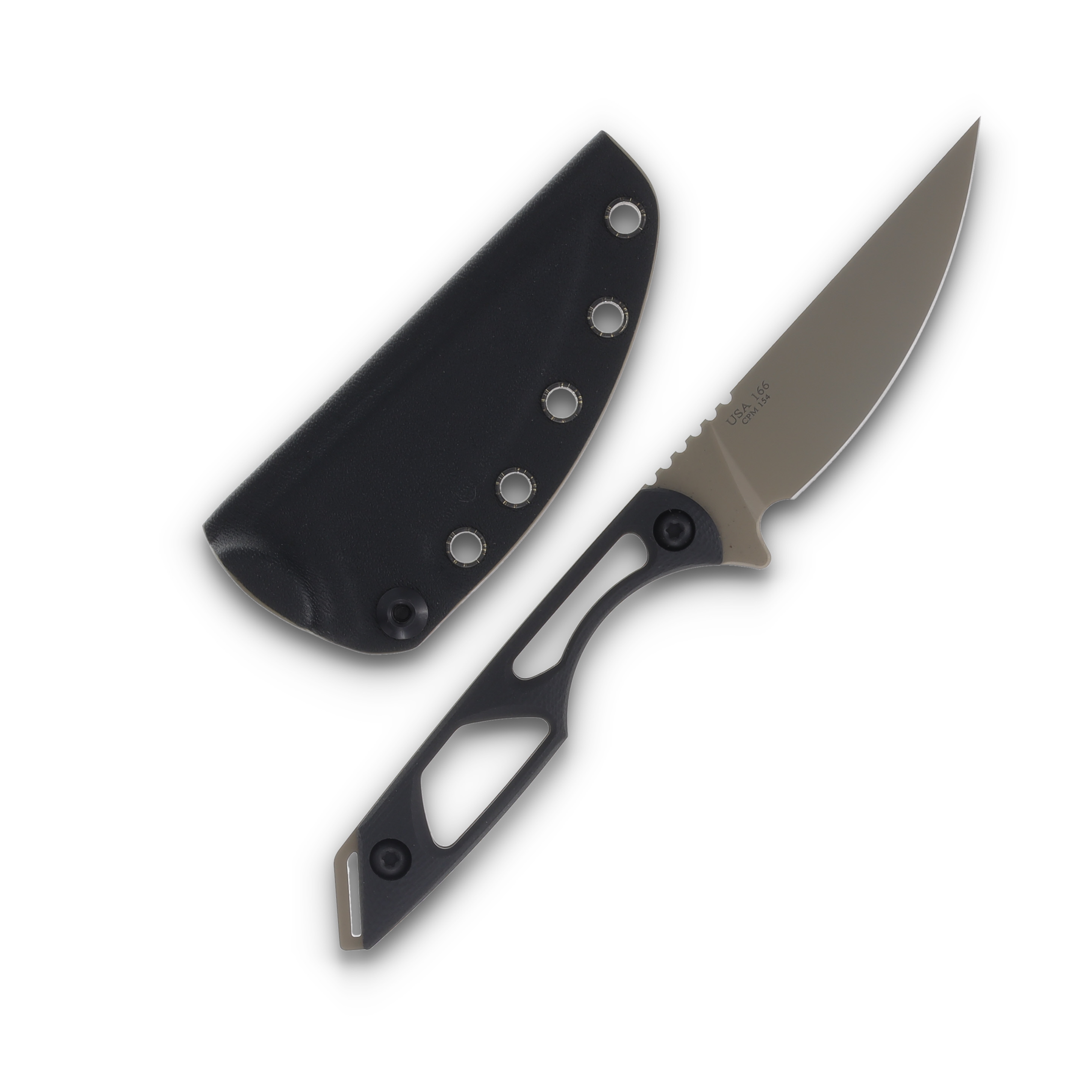 Toor Willow Fixed Blade Knife Canyon Drab Handle with Sheath WILLOWCD View 2