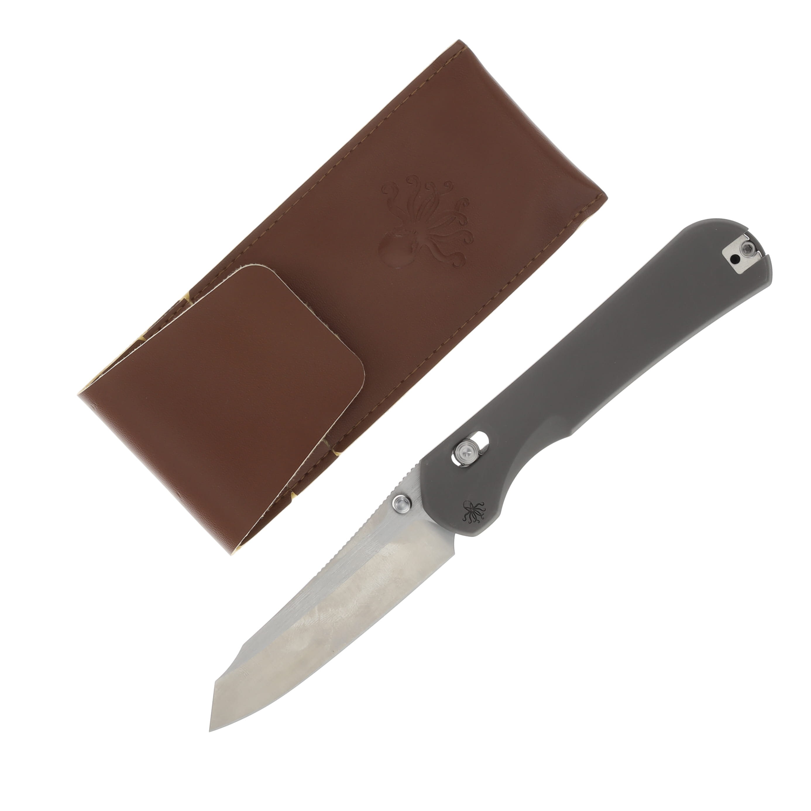 Piratech Kraken Folding Knife 3.22 Inch Plain Satin Sheepsfoot K01 View 1