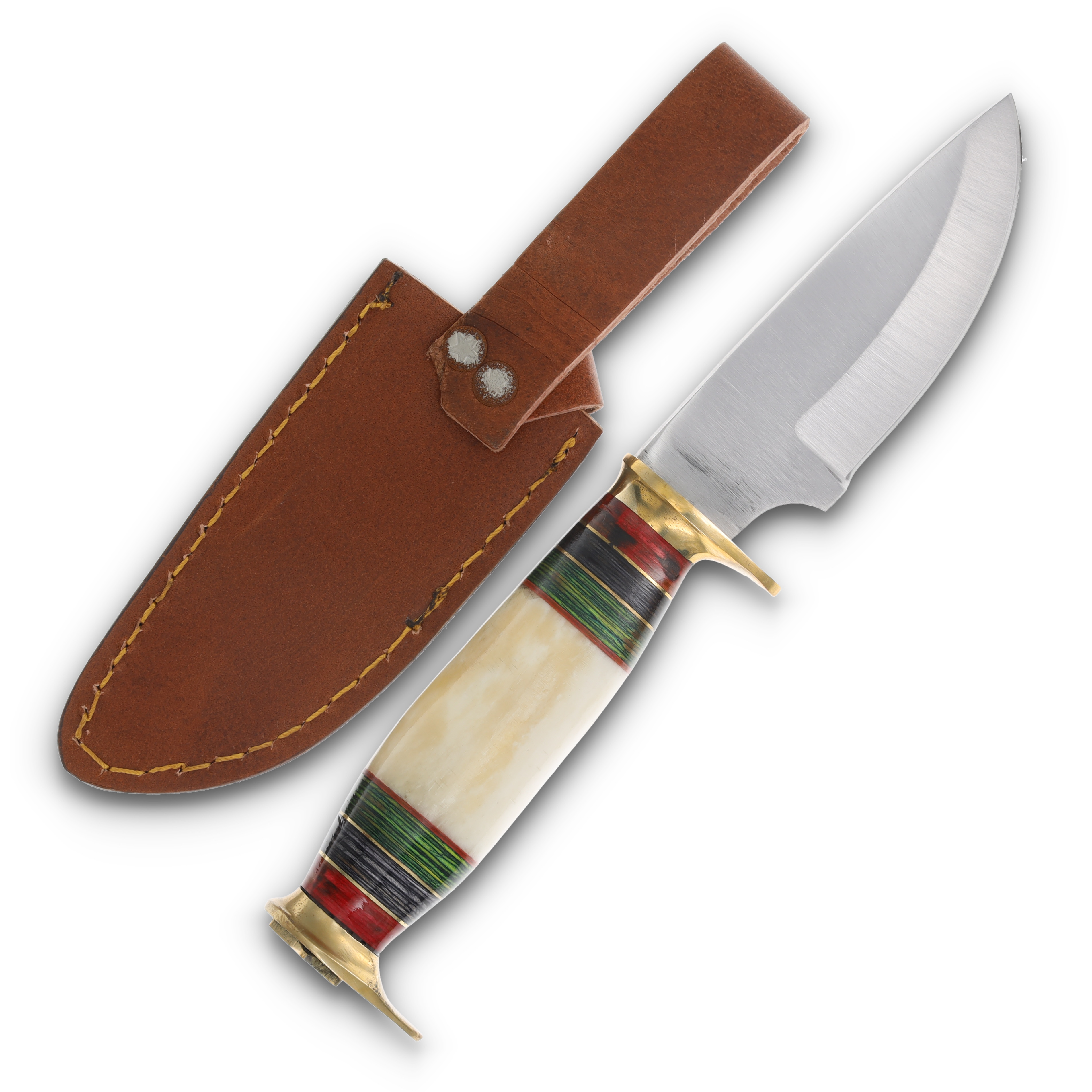 Frost Cutlery Chipaway Classics Fixed Blade Hunter WSB/Pakkawood with Sheath FRCW1120WSB View 2
