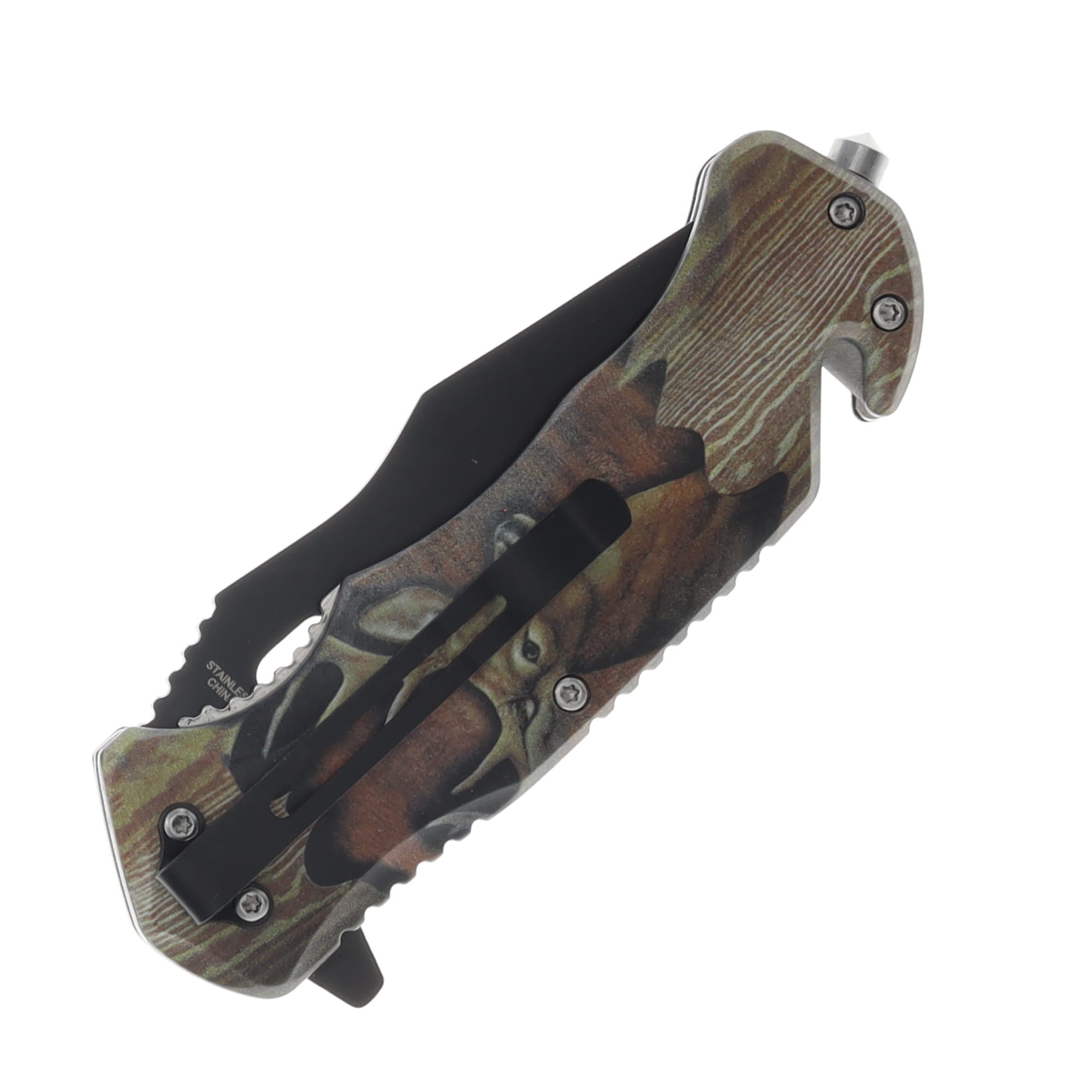 Szco 4.75 Inch Buck Rescue Linerlock 300556DE View 3