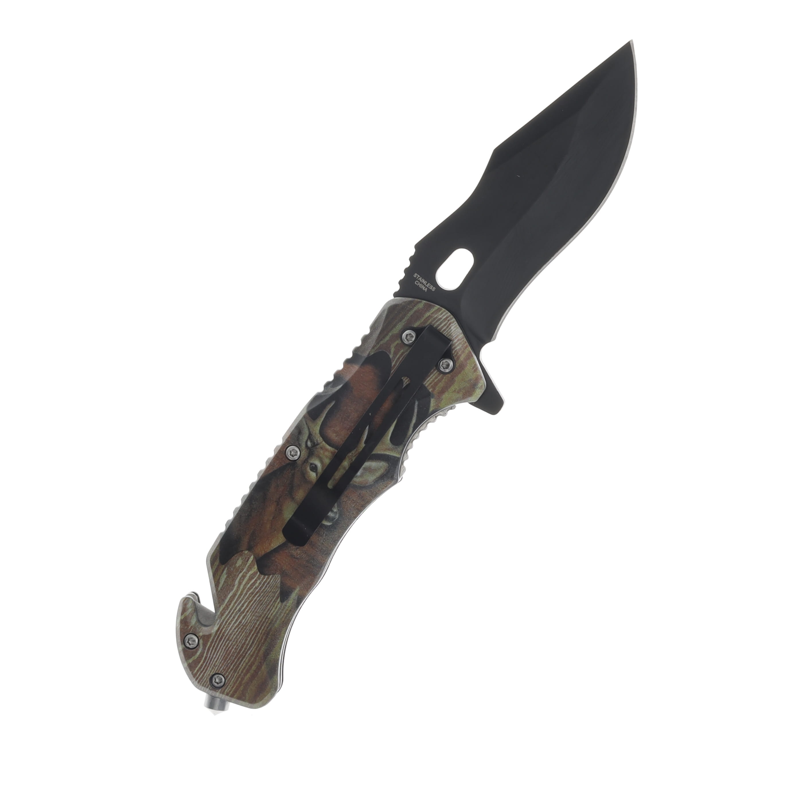 Szco 4.75 Inch Buck Rescue Linerlock 300556DE View 2