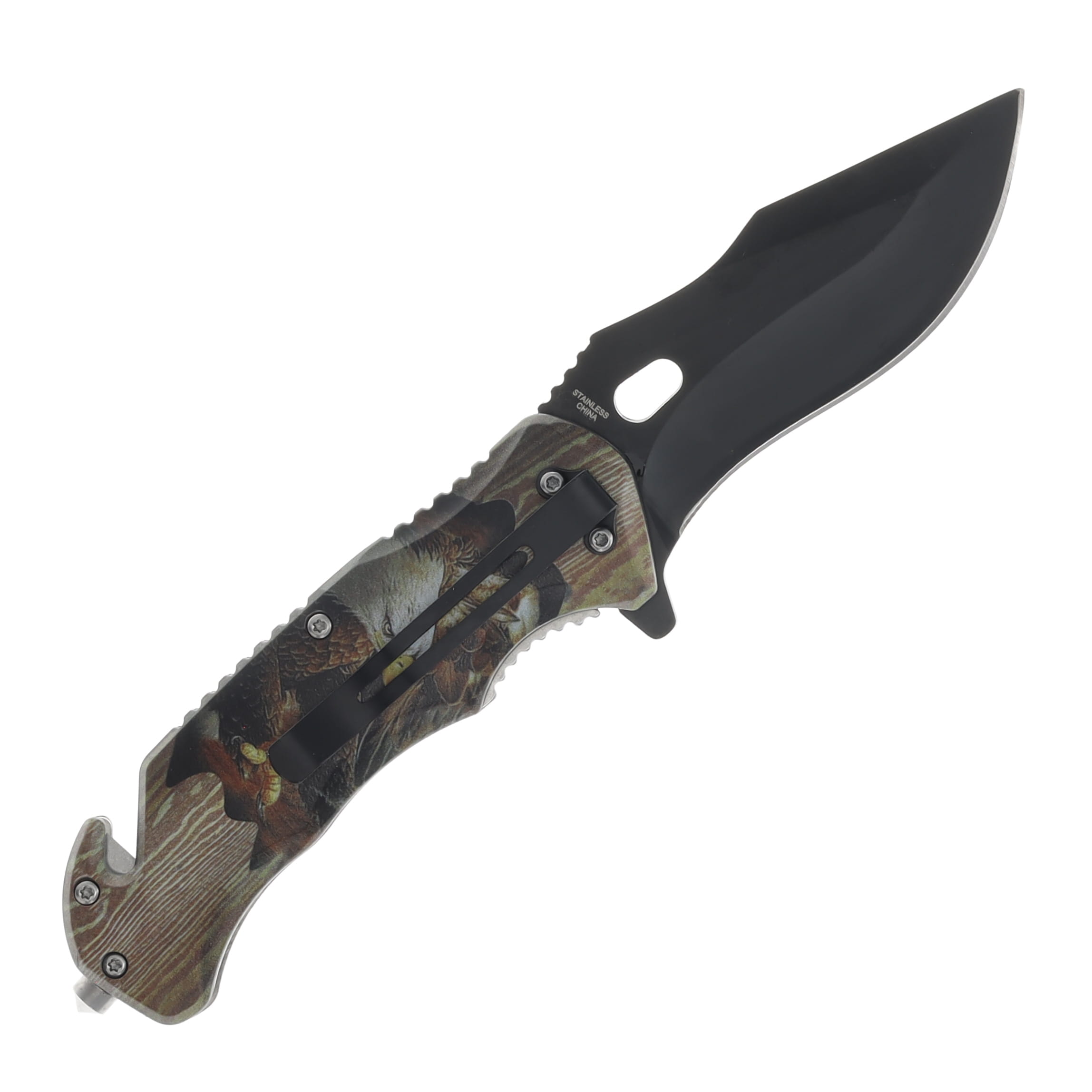 Szco 4.75 Inch Eagle Rescue Linerlock 300556EG View 2