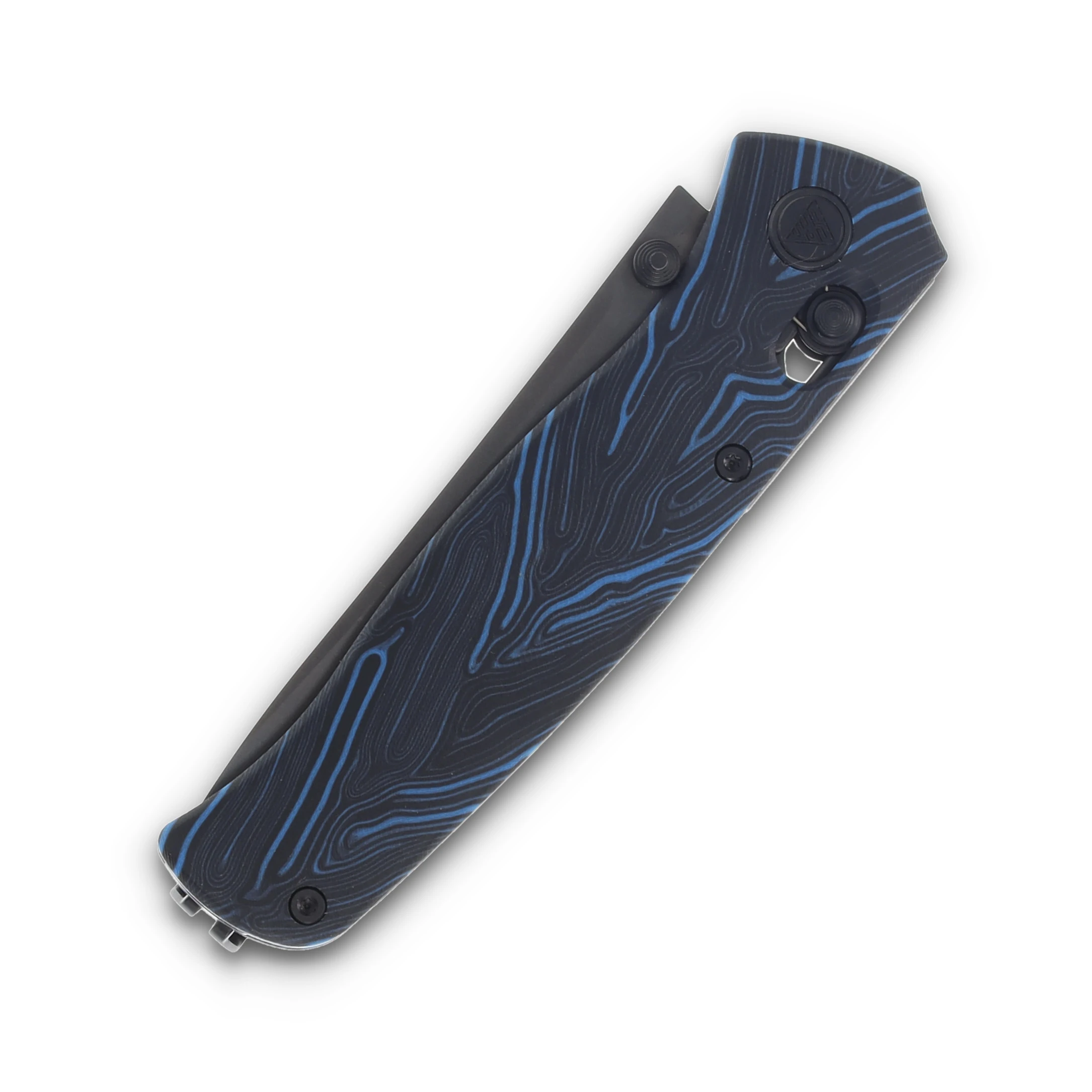 SRM Knives 255L Folding Knife Black Blade/Blue and Black G-10 SRM-255L-GE2 View 5