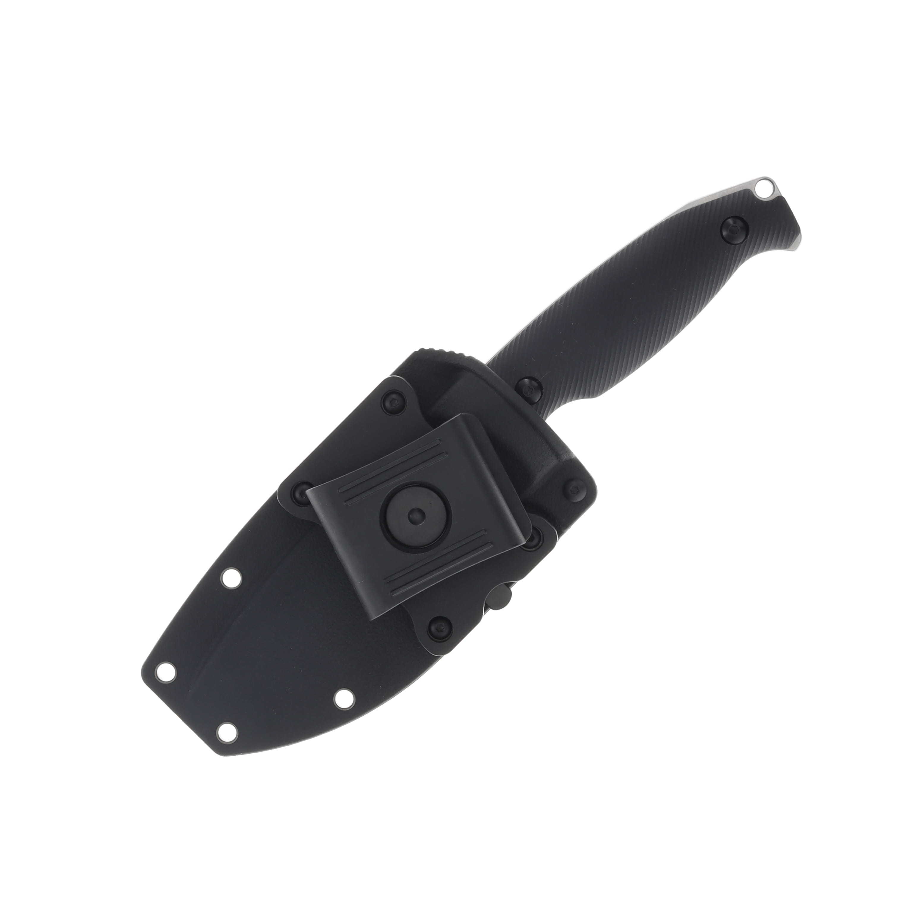 Ruike Jager F118B Fixed Blade Knife Black 4.33in Stonewash Drop Point Blade RUPF118B View 5