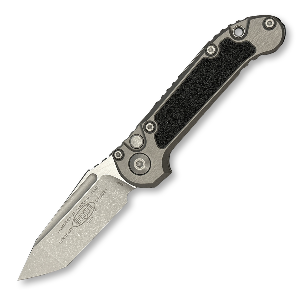 Microtech LUDT Automatic Knife Gen III Apocalyptic Tanto Natural Clear AUMT113610APNC View 1