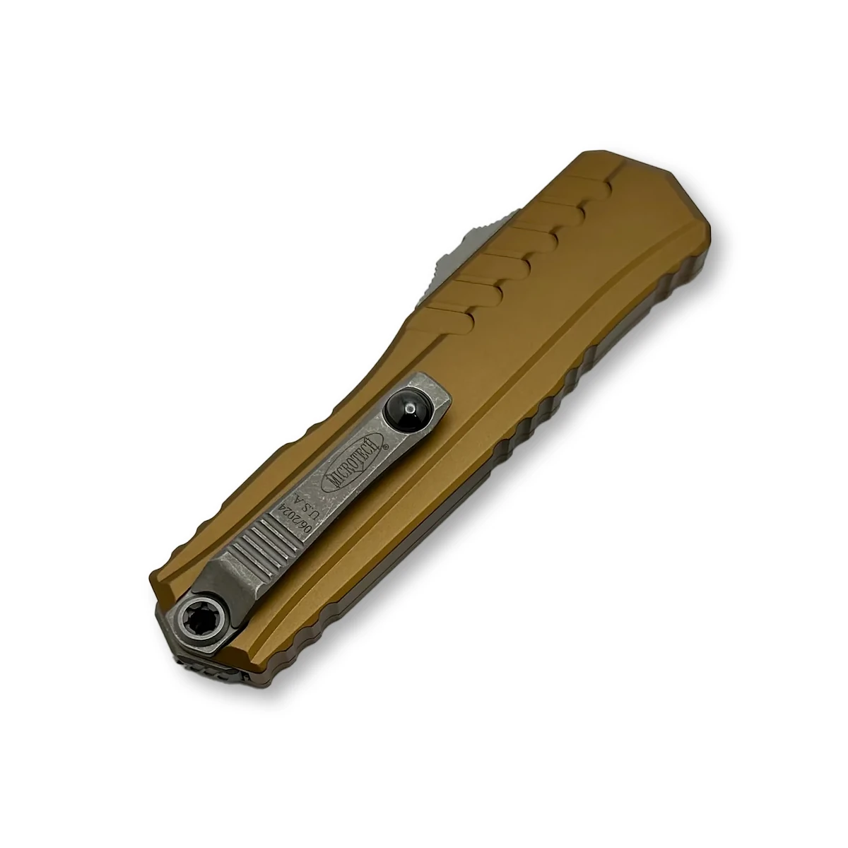 Microtech Cypher OTF Automatic Apocalyptic Tan AUMT124110APTA View 2