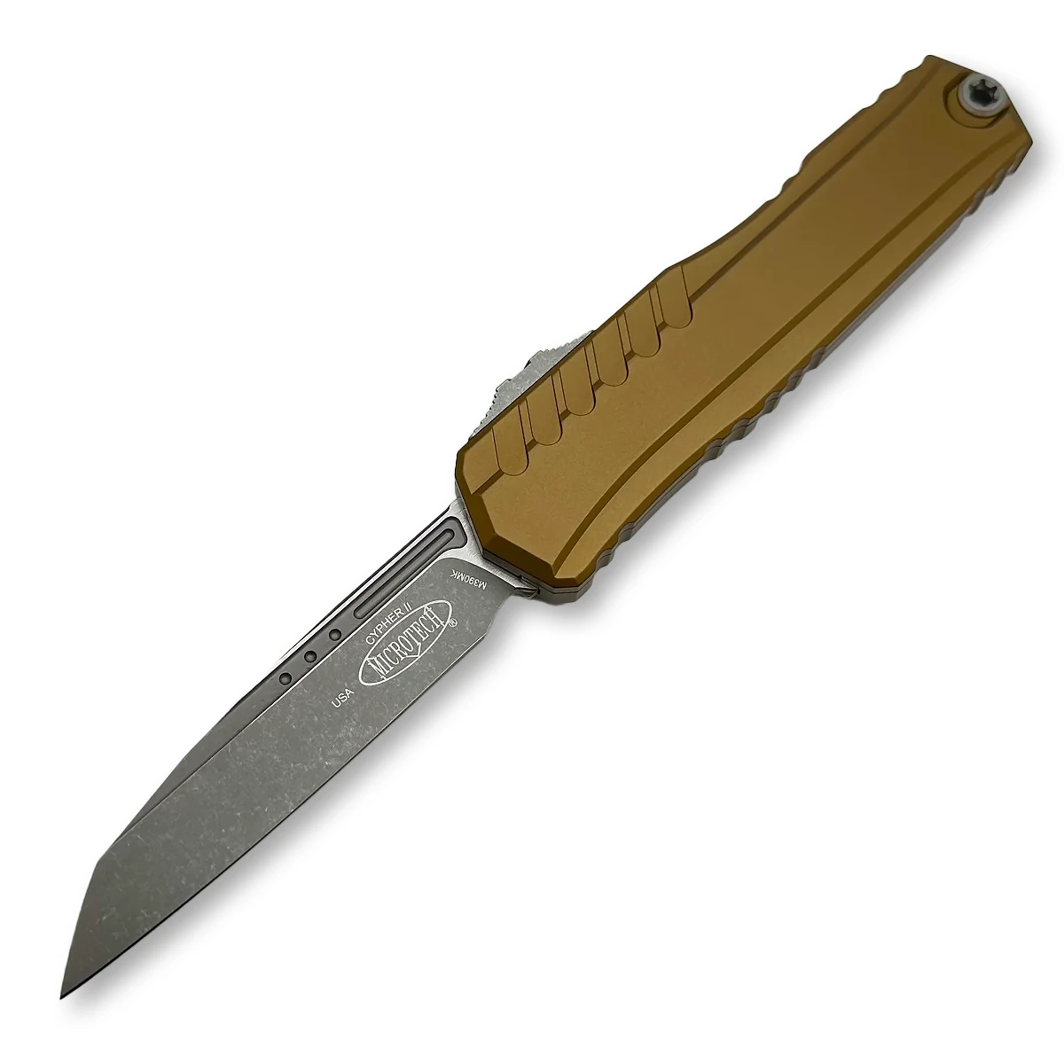 Microtech Cypher OTF Automatic Apocalyptic Tan AUMT124110APTA View 1