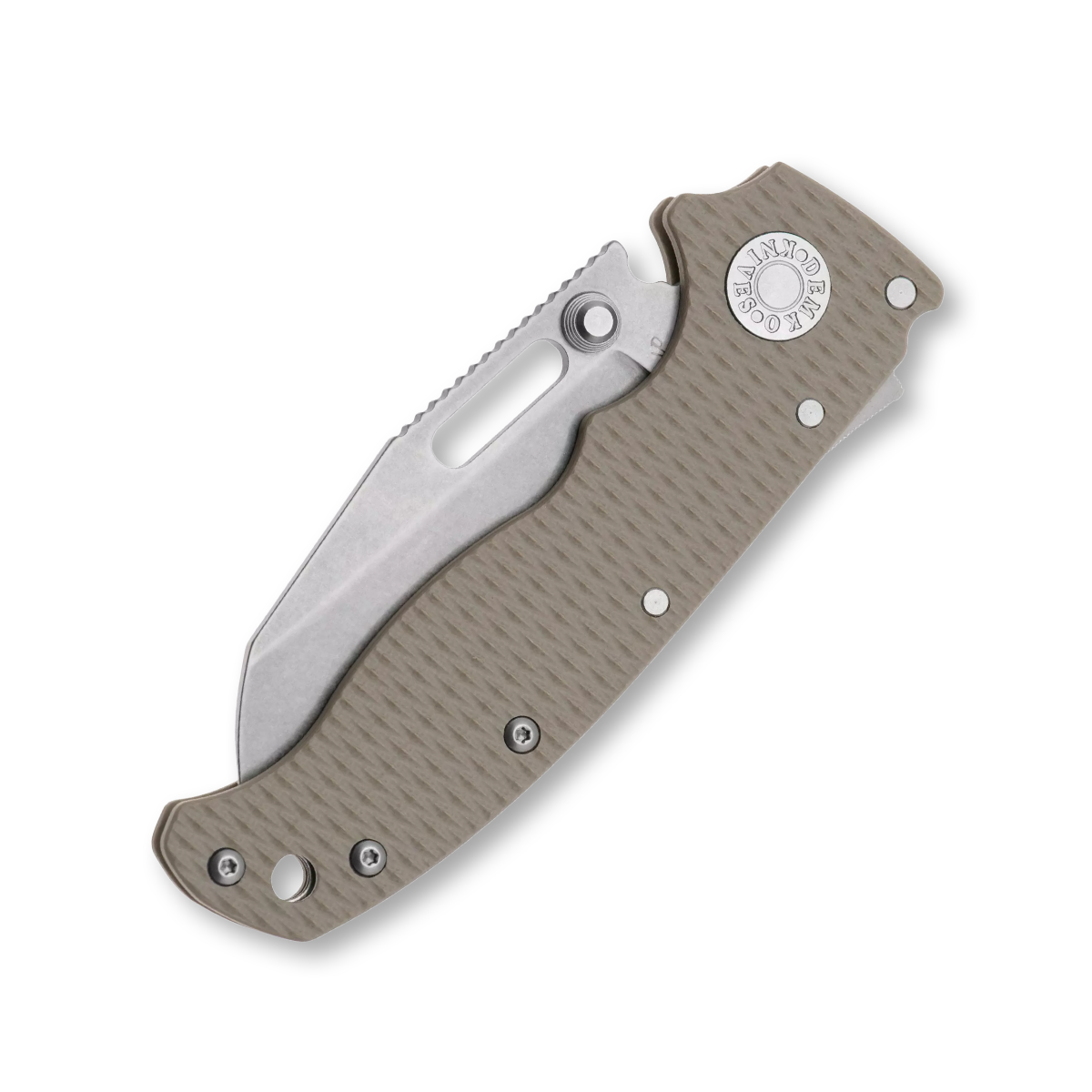 Demko Knives AD20.5 Shark Lock Coyote Tan Folding Knife 3in Shark Foot 205-3V-SFCT View 3