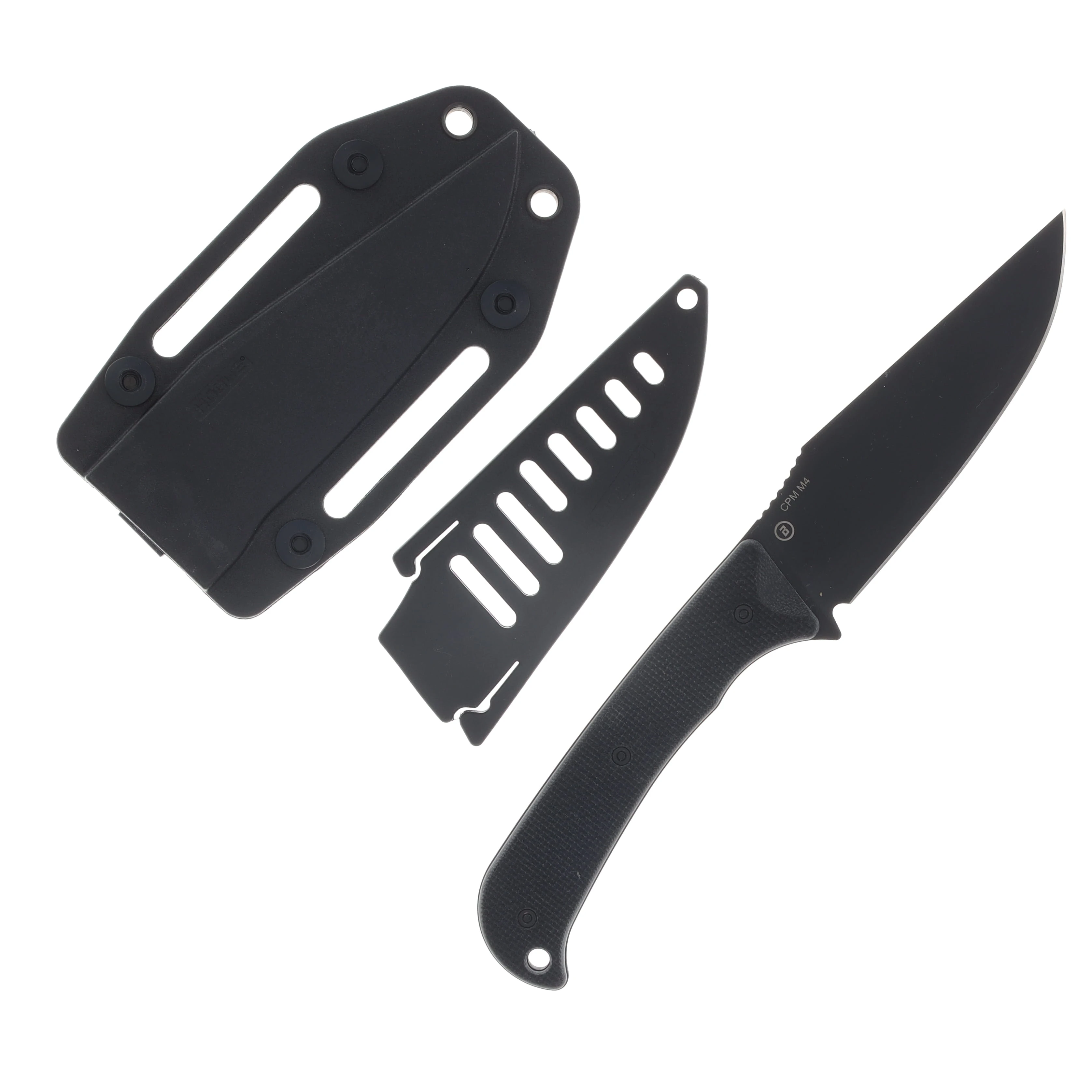 Hogue Extrak XL Black 3.9in Cerakote Coated Clip Point Fixed Blade HG35854 View 2
