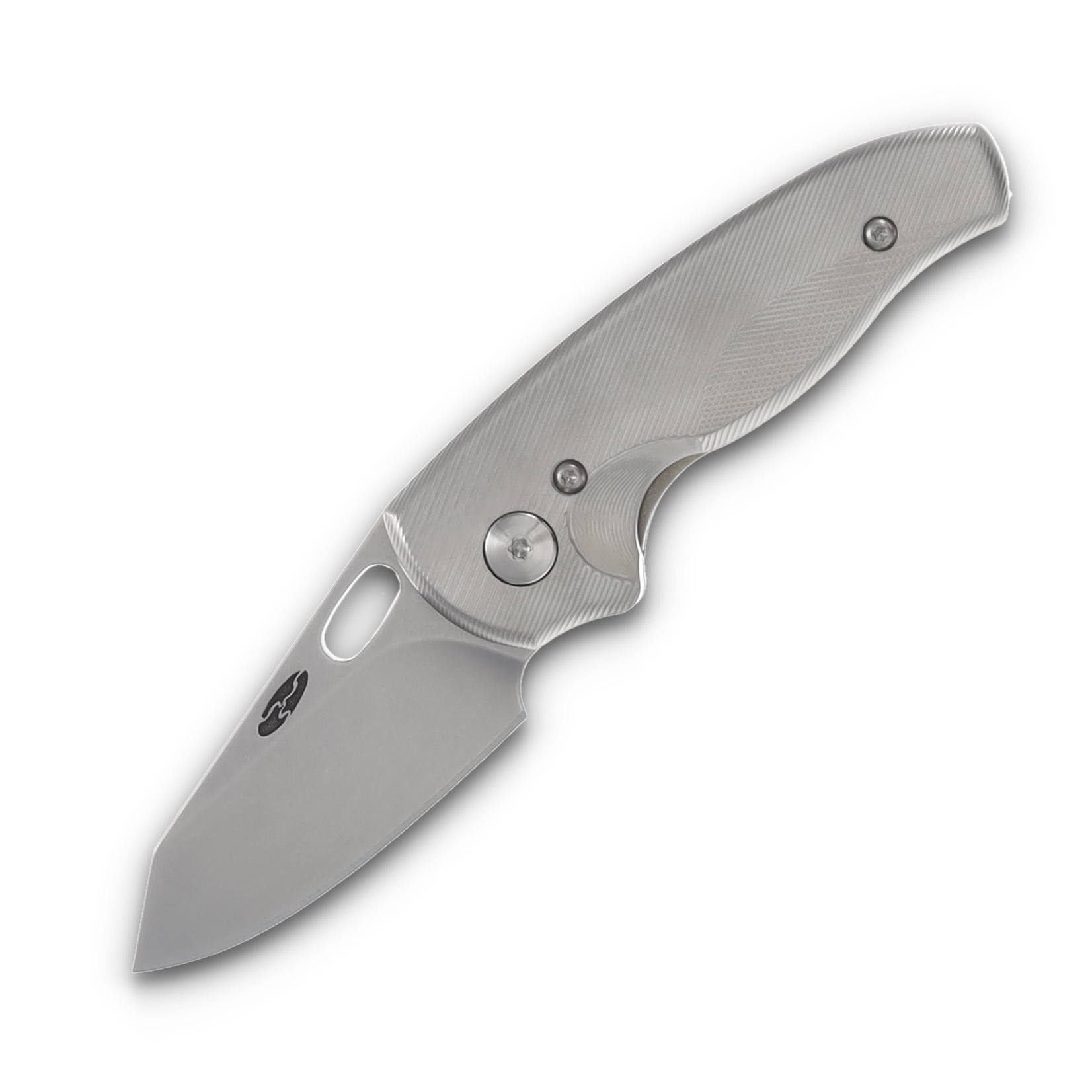 Three Rivers Nerd Folding Knife 3D Contoured Titanium DLR-NERDTI3D View 1
